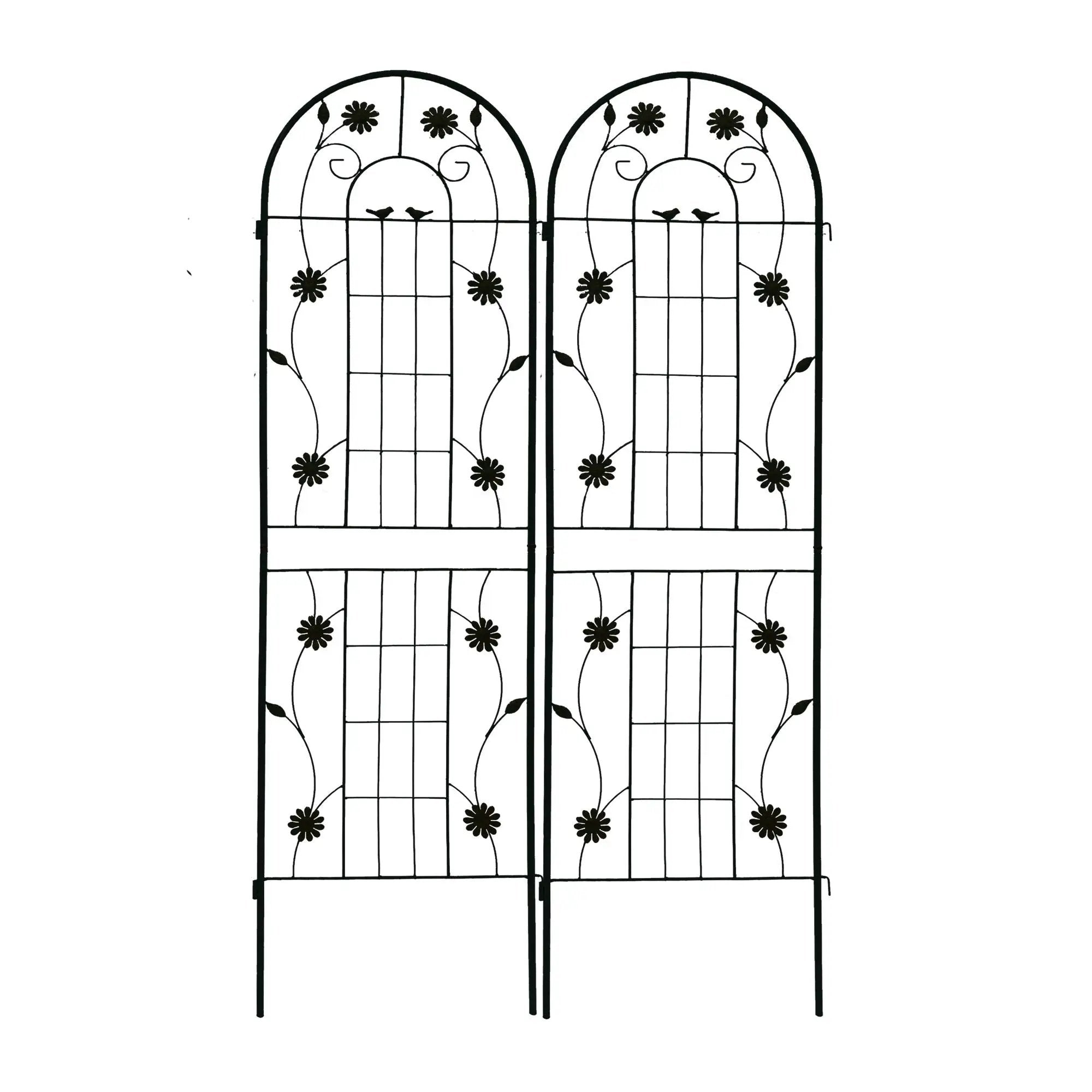 Metal Garden Trellis Rustproof Trellis For Climbing Plant Outdoor Flower Support