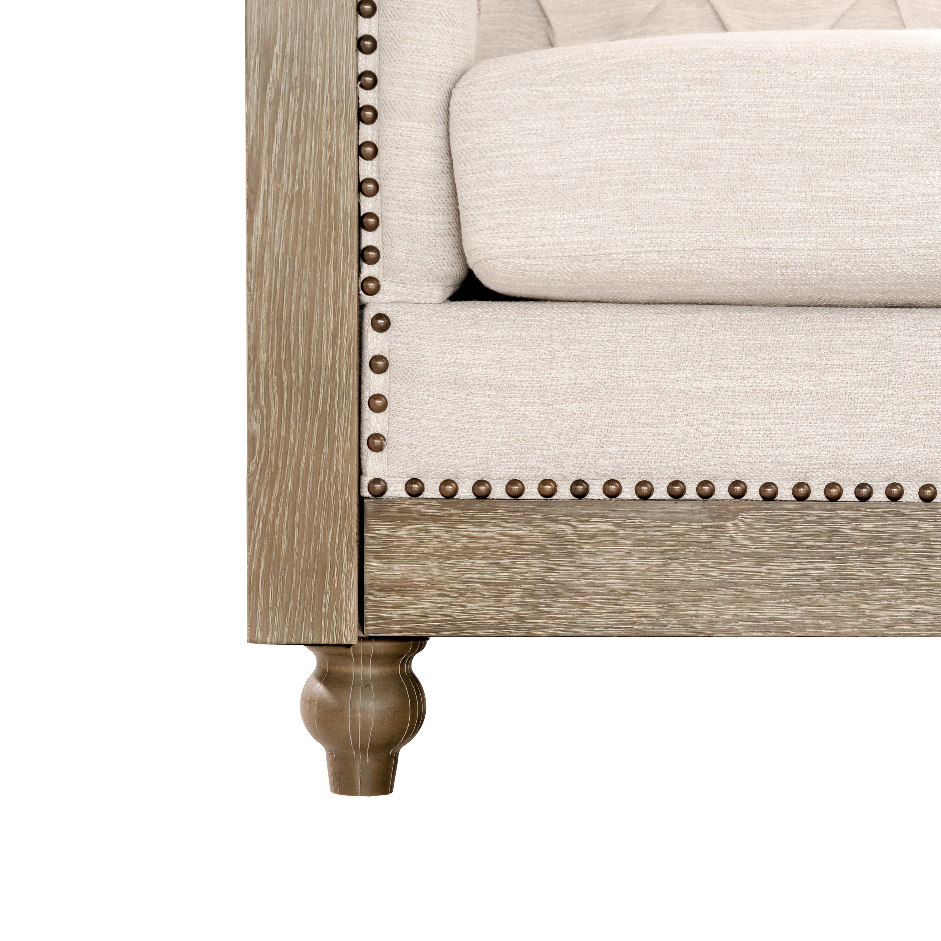 Mirod Comfy Large Sectional Sofa with Wooden Legs, Retro Style for Living Room