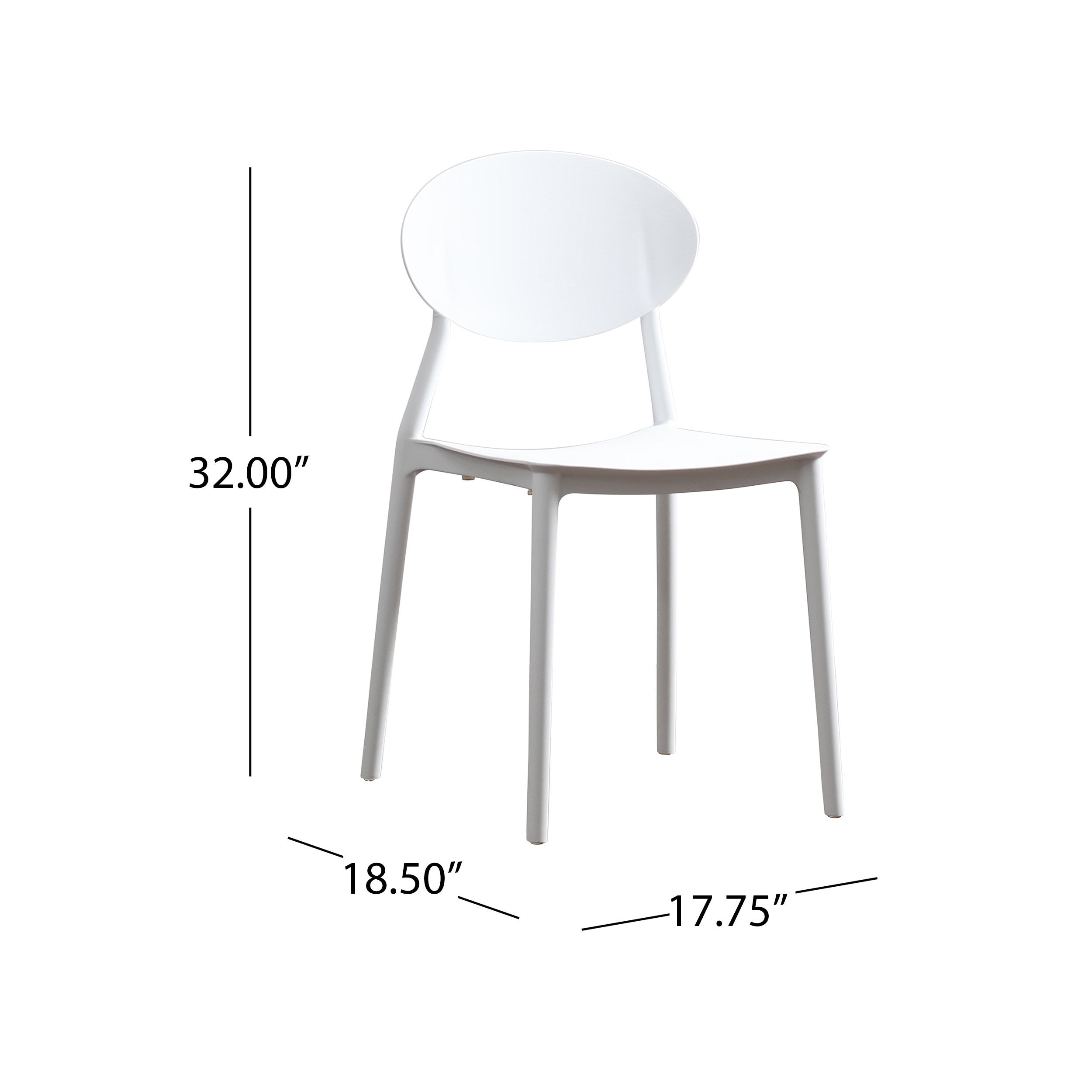 WESTLAKE INJECTION MOLDING PP CHAIR(set of 2)