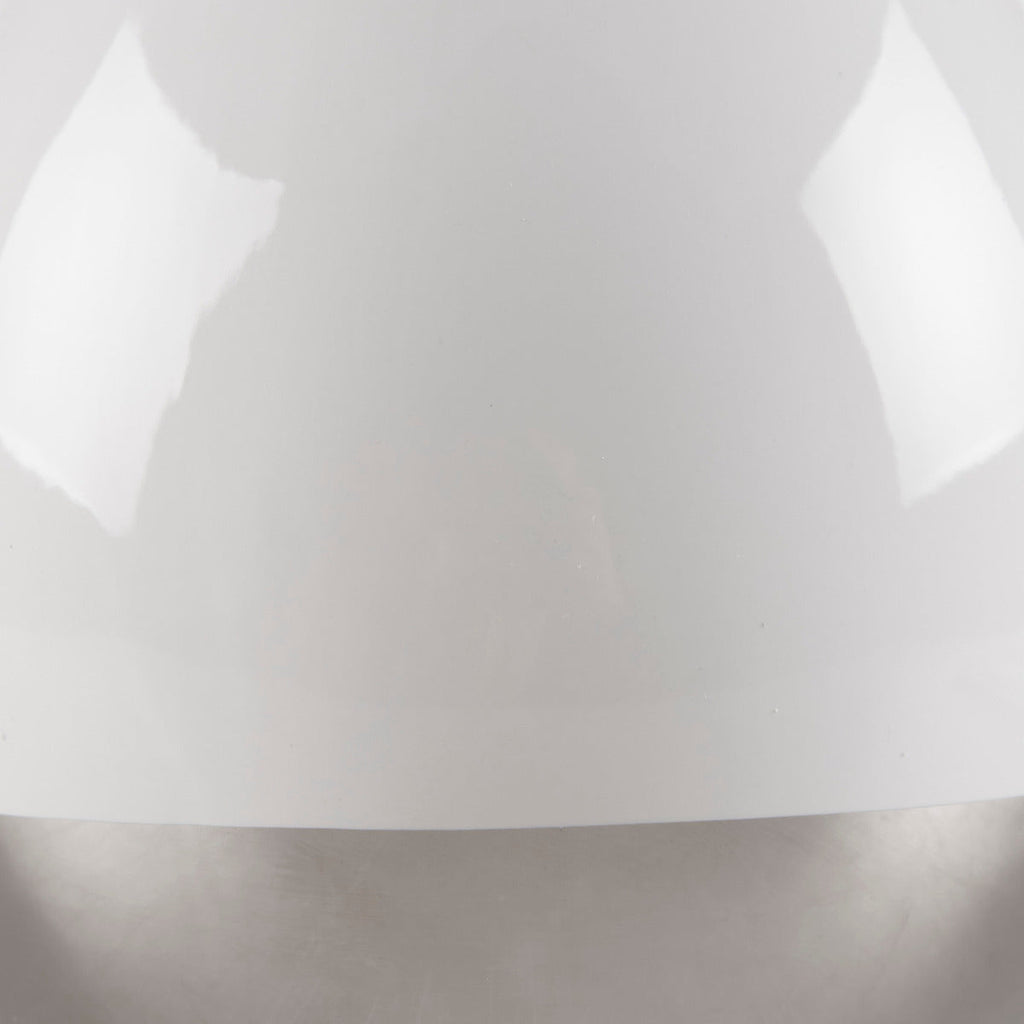 2-Tone Ceramic Table Lamp Set of 2 White/Silver See below
