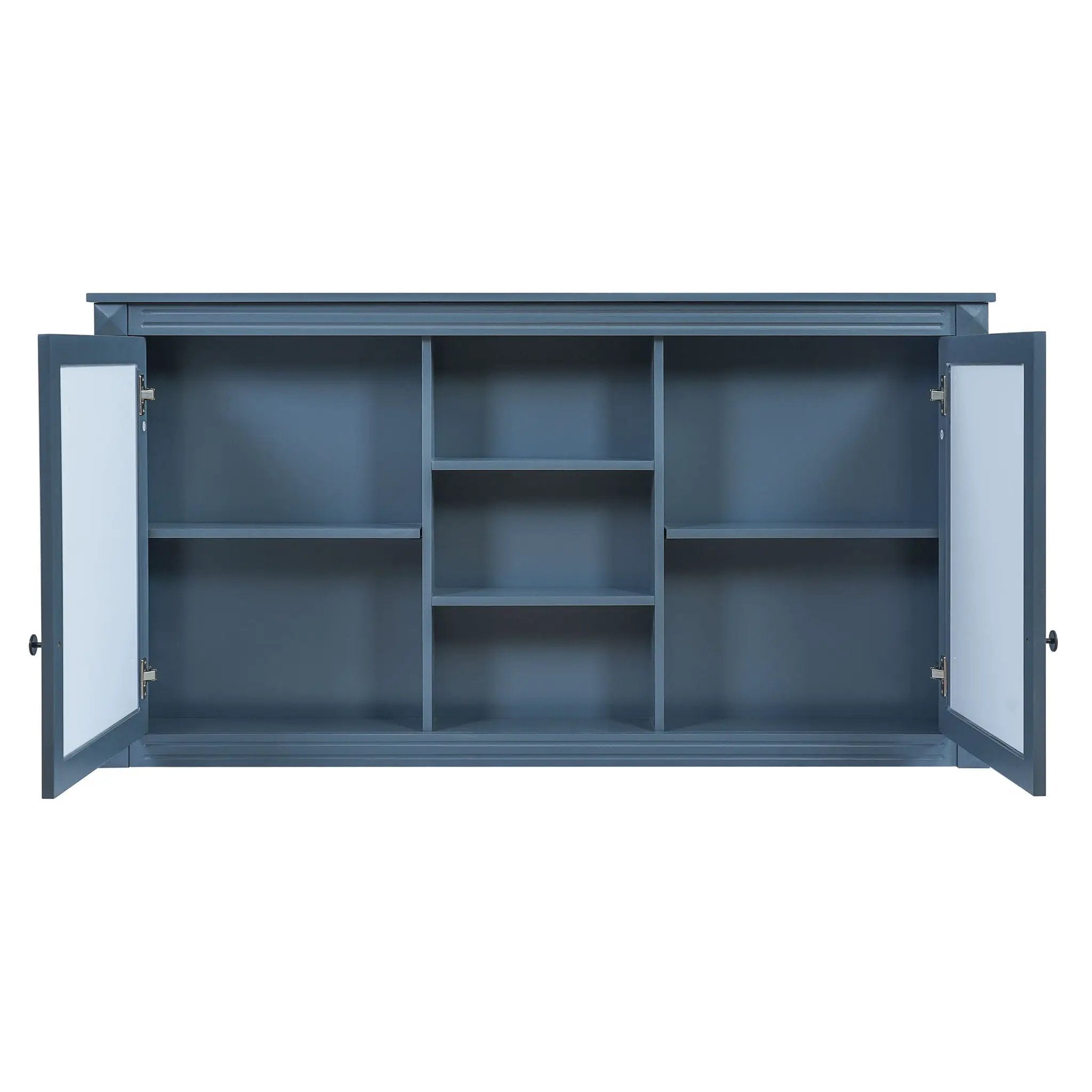 Modern Wall-Mount 2 In 1 Mirror Cabinet With Adjustable Shelves, Soft-Closing Hinges