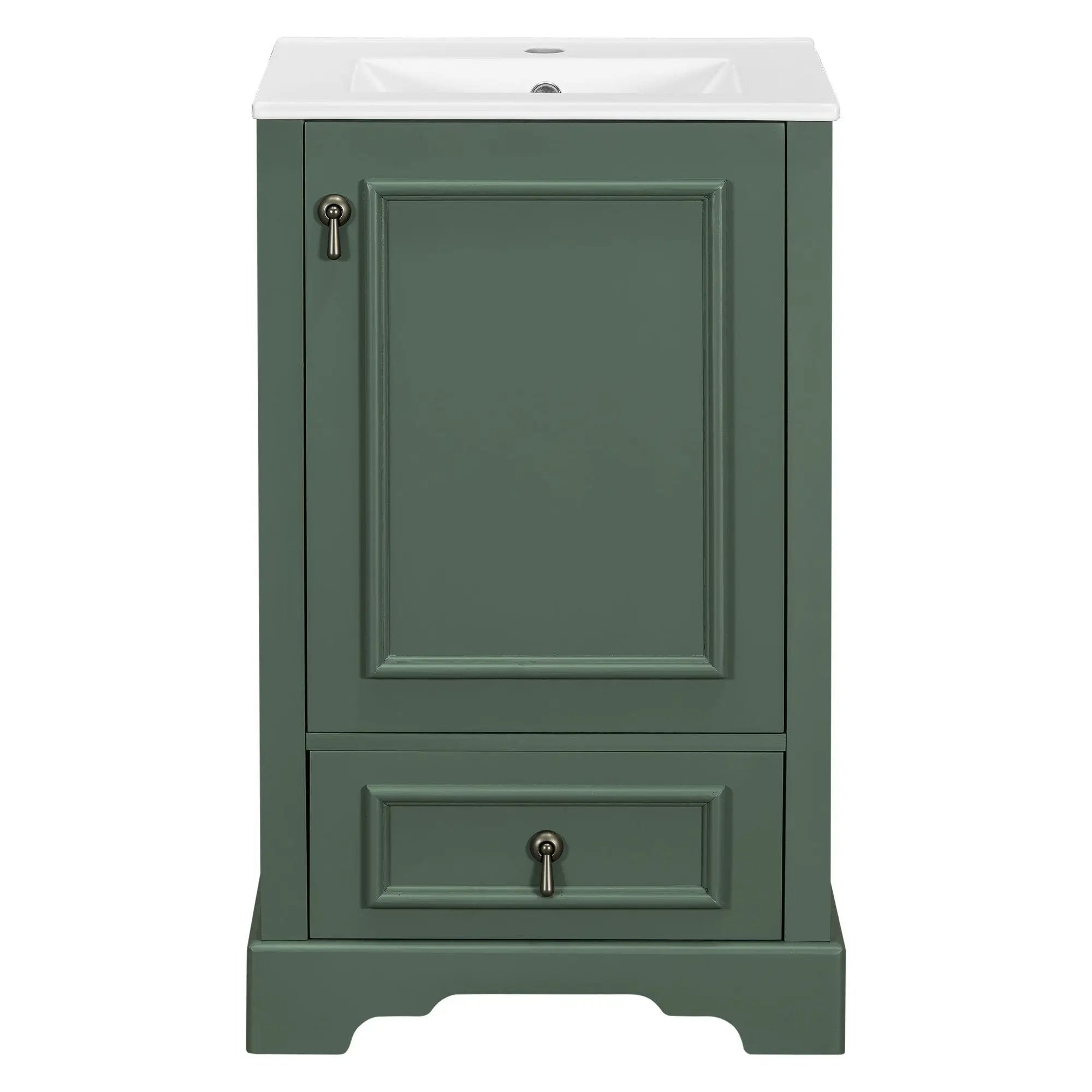 Bathroom Vanity With Sink, Soft Close Door, Adjustable U-Shaped Shelf