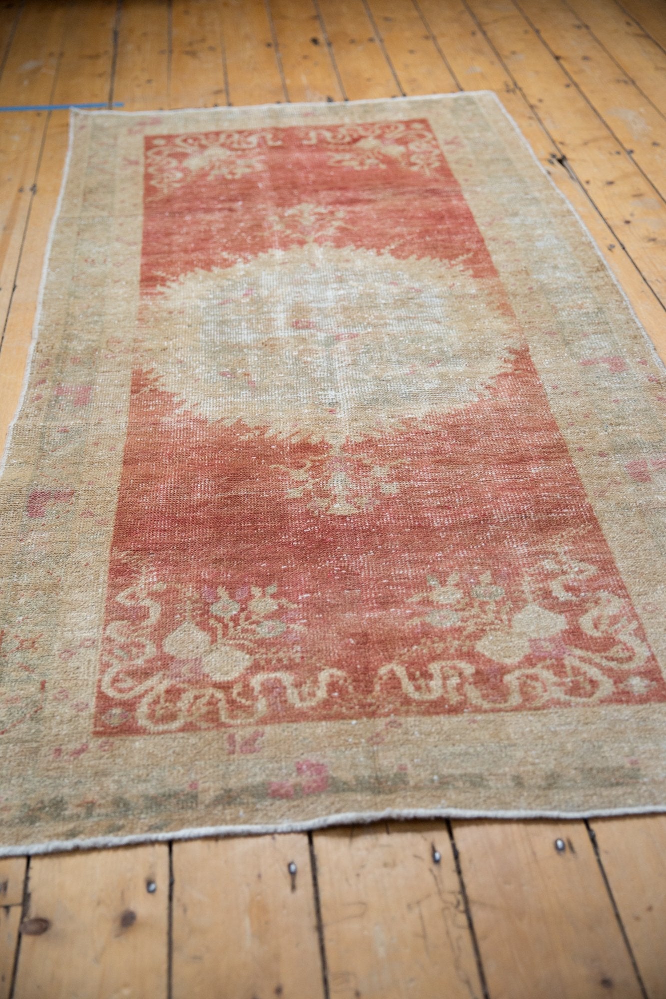 3.5x6.5 Vintage Distressed Oushak Rug