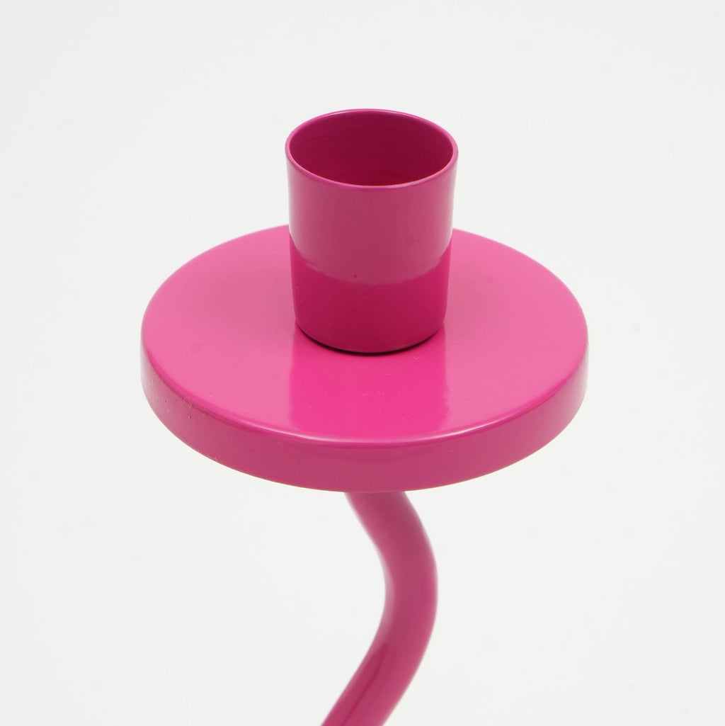 Candle Holder Groovy Glow Pink – 4x10 Inch Home Décor Accent for Elegant Ambiance