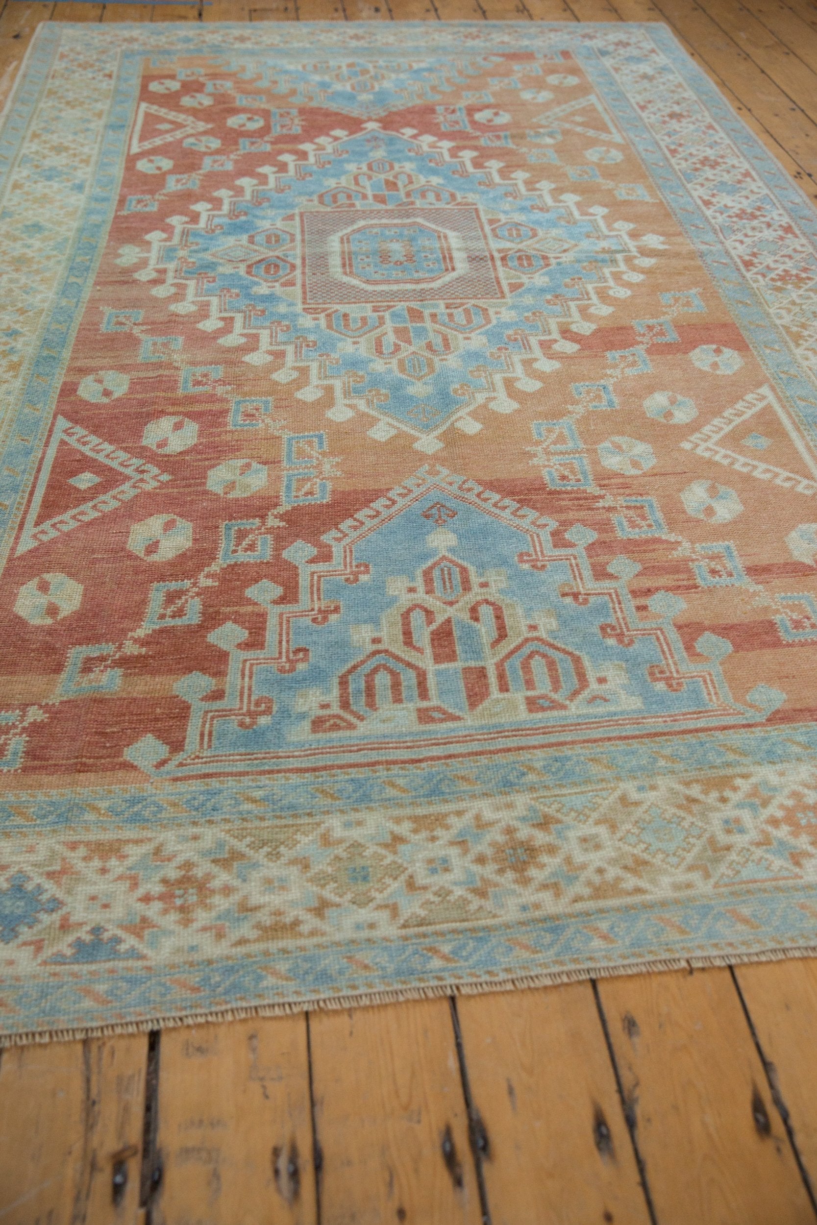 6x10 Vintage Distressed Oushak Carpet