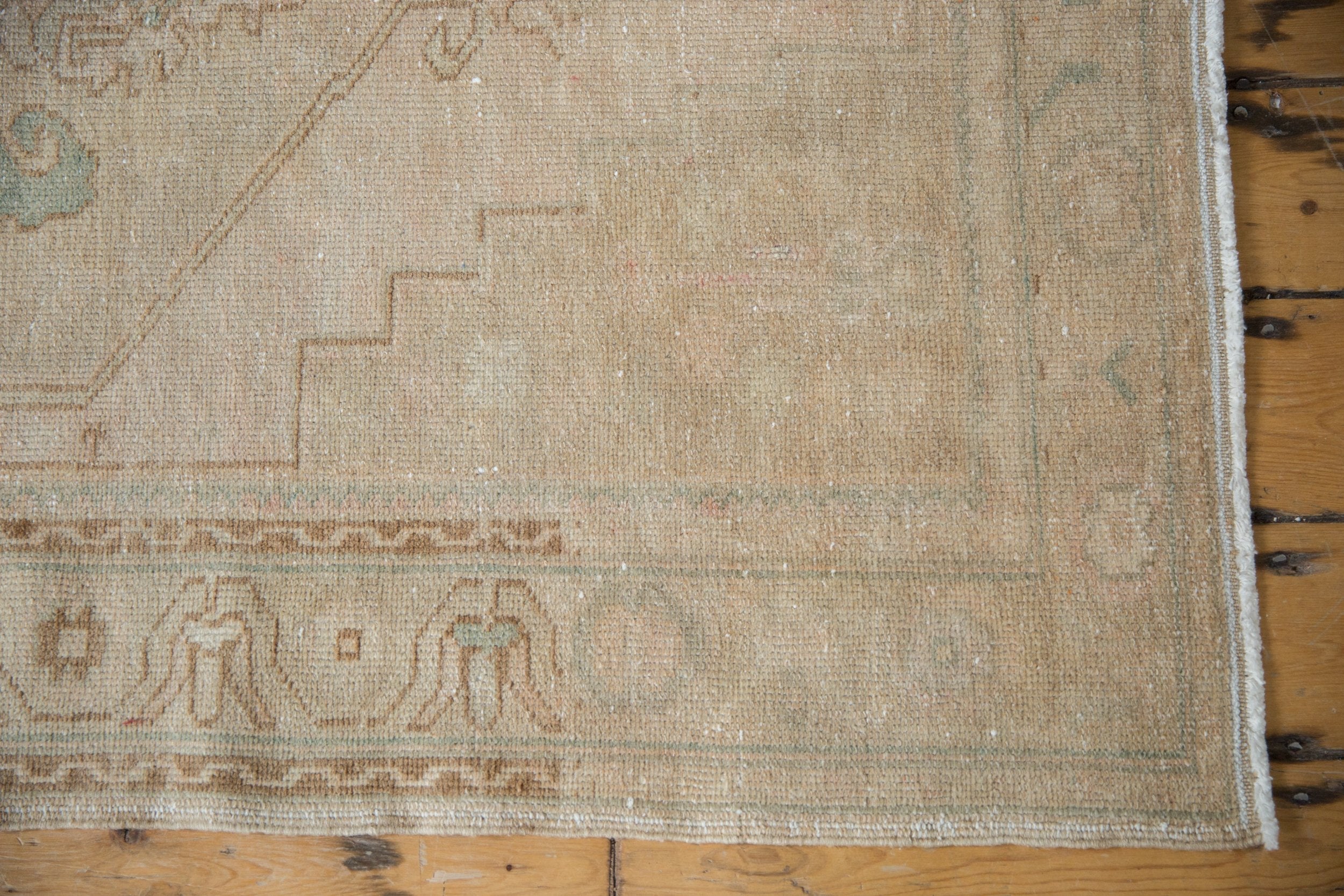3.5x10.5 Vintage Distressed Oushak Rug Runner
