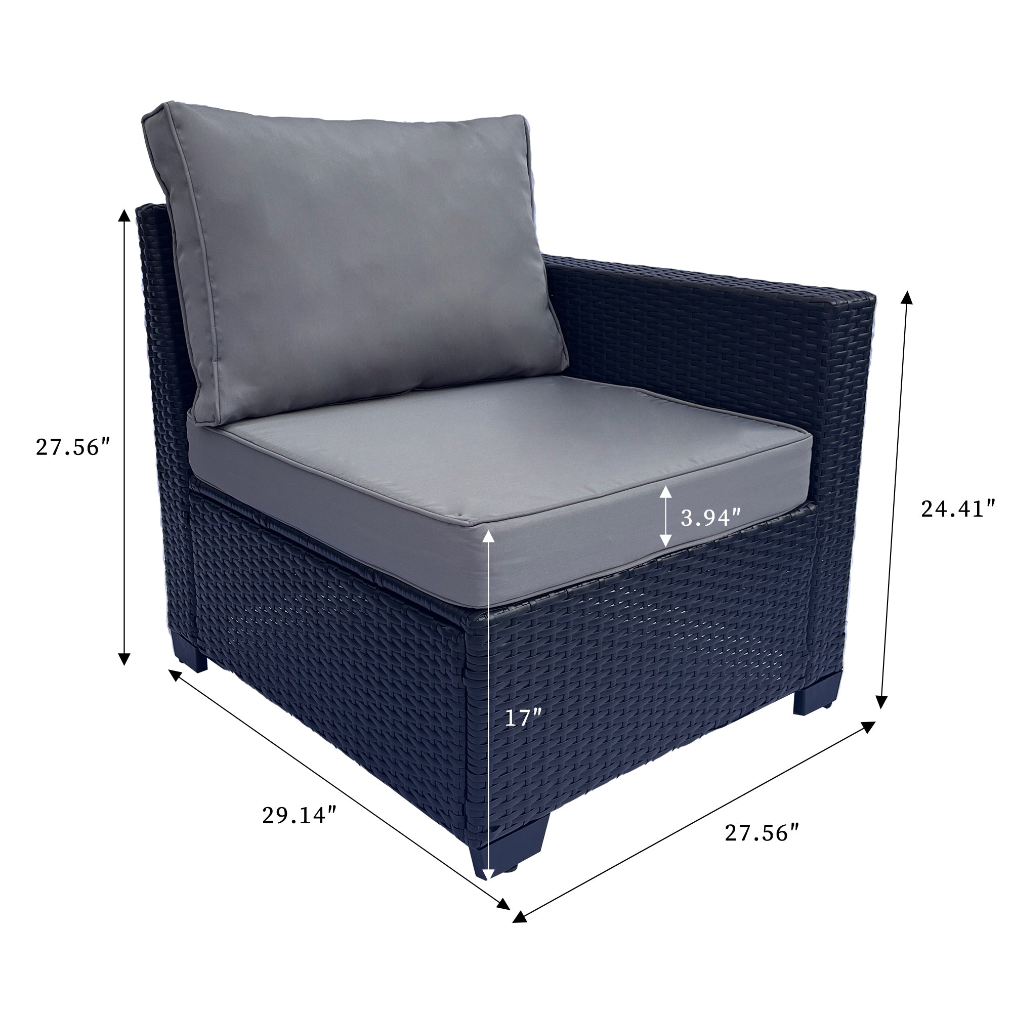 Outdoor Garden Patio Furniture 7-Piece PE Rattan Wicker Cushioned Sofa Sets  and Coffee Table, patio furniture set;outdoor couch;outdoor couch patio furniture;outdoor sofa;patio couch