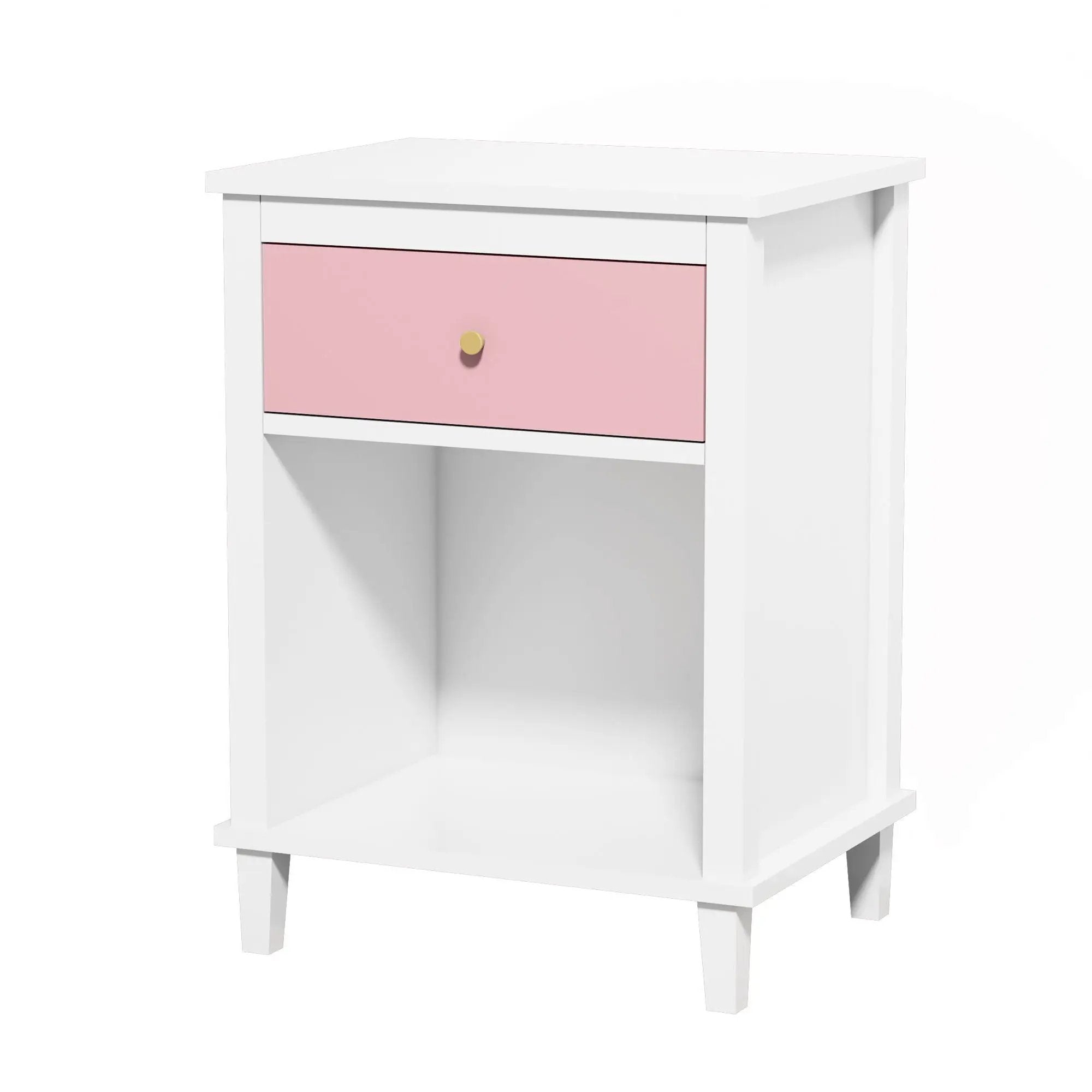 Nightstand With 1 Drawer 1 Shelf