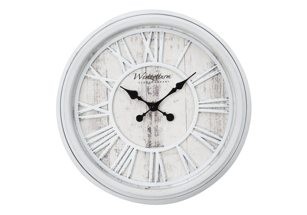 Clocks, 20' Round, Wall Clock, Grey, Transitional