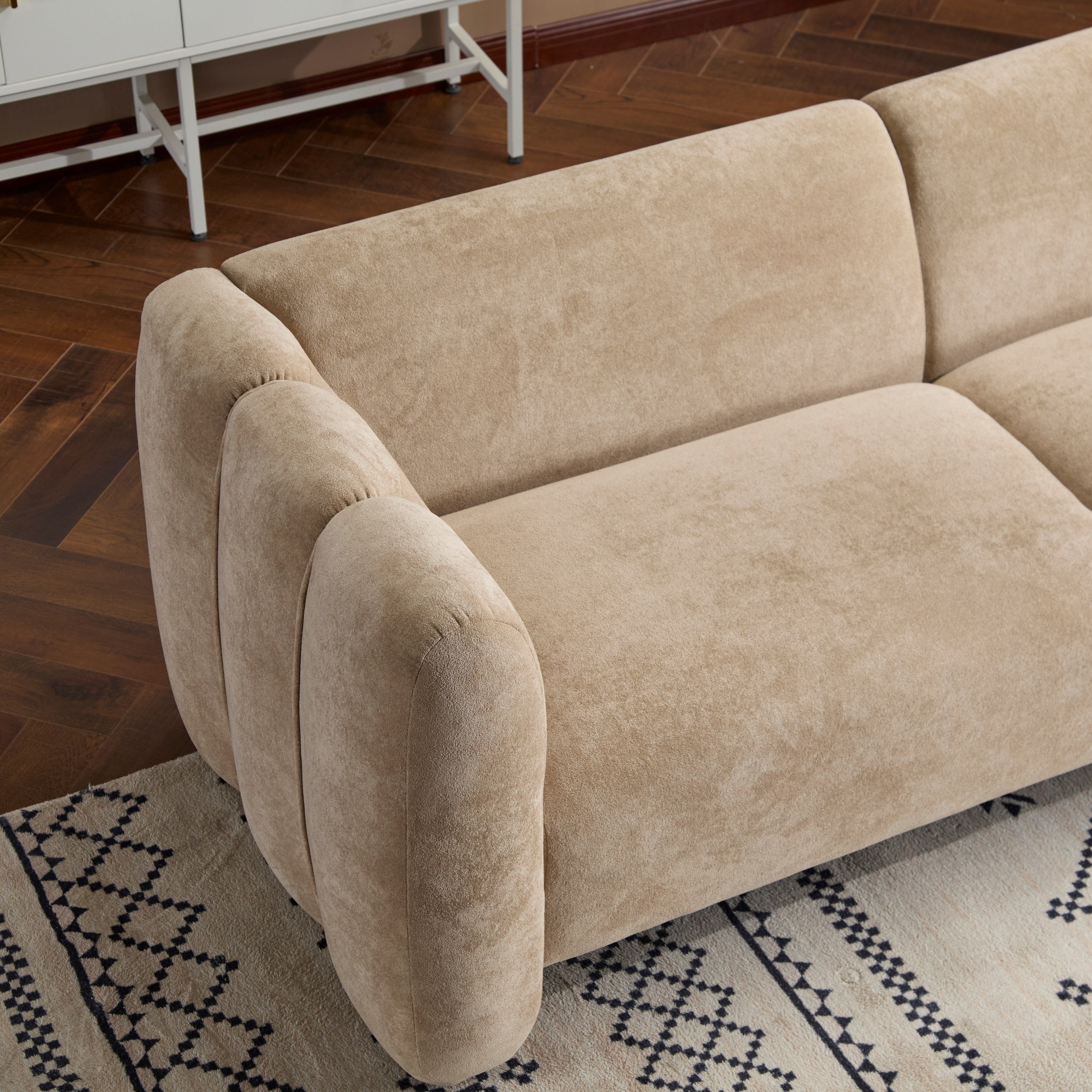 Tonson 83' 3-Seater Sofa,Wave Design, Living Rooms,Bedrooms,Apartment Office,Nomad