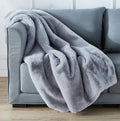 Cassilda Luxury Chinchilla Faux Fur Throw Blanket (50' x 60')