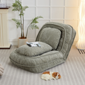 Human Dog Bed ,Lazy Sofa Couch ,5 Adjustable Position,sit,sleep,fold,suit to put in bedroom, living room ,Space Saving Design ,Green