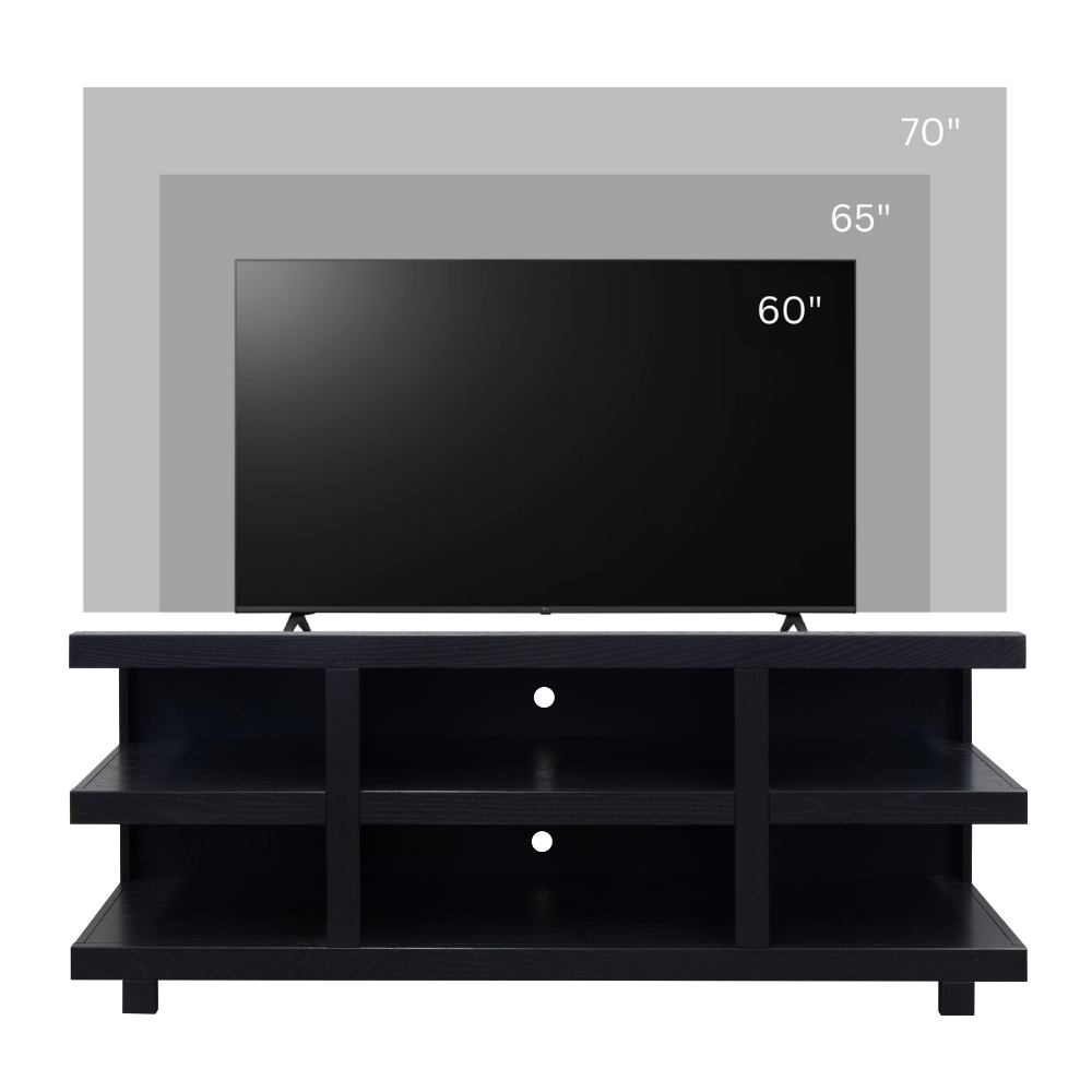Laurel Canyon 64 inch TV Stand for TVs up to 70 inches, No Assembly Required, Clove Finish