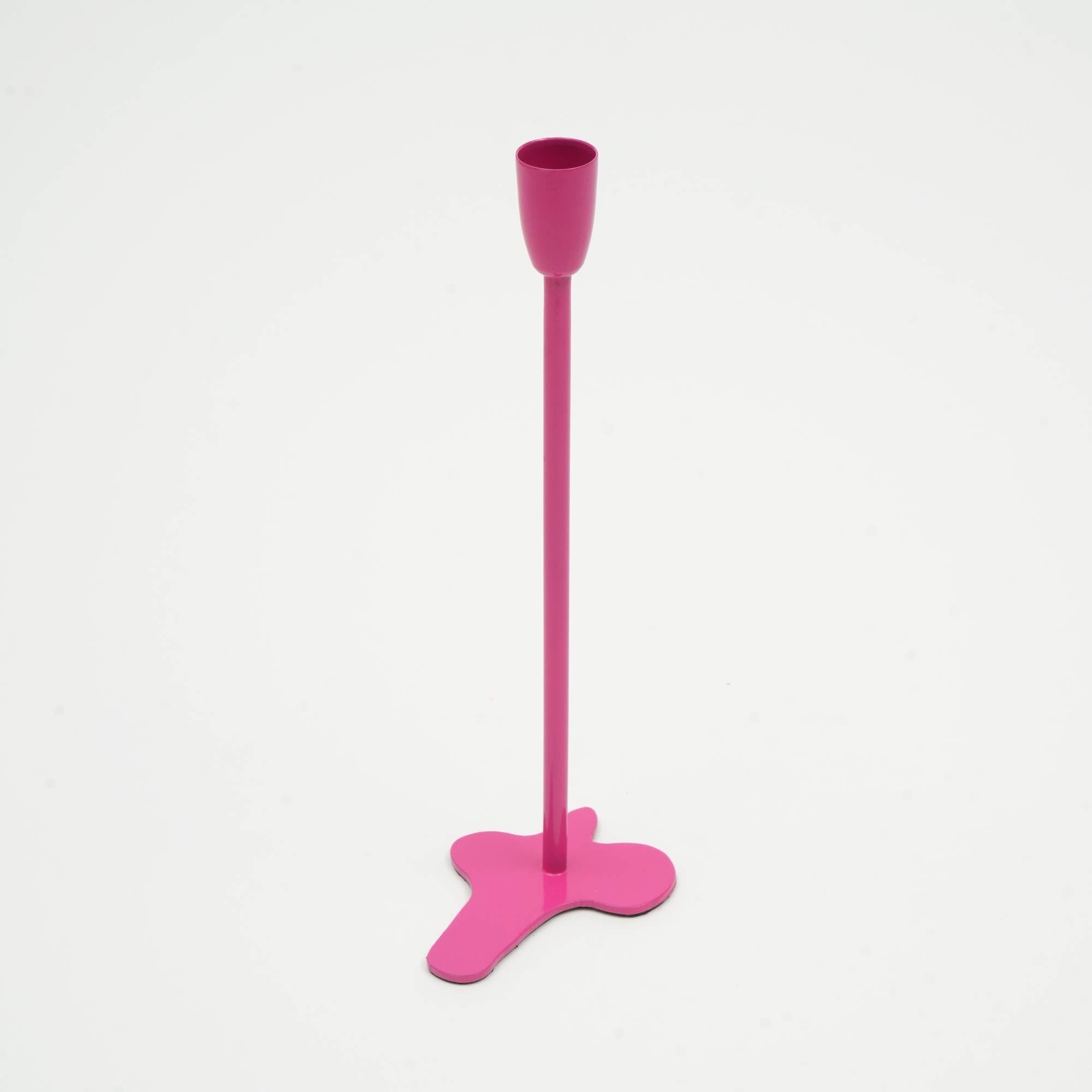 Home Décor Fun Fusion Pink Candle Holder - Stylish 4x10 Inch Decorative Candle Holder for Living Room & Home Accents
