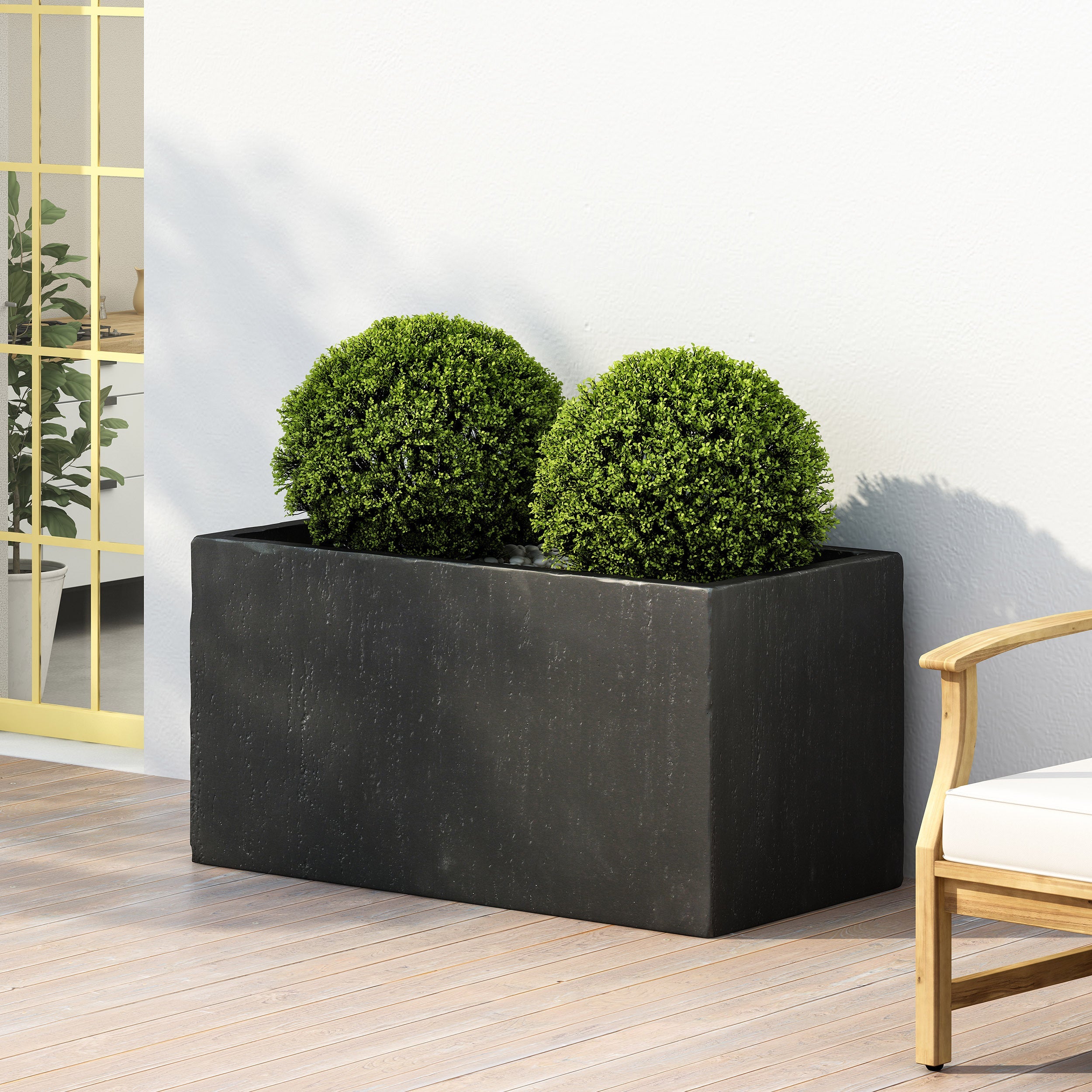 35''L Outdoor MGO Planter