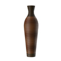 39' Tall Standing Designer Floor Vases with Elegant Two-Tone Dark Brown Finishes - Ideal for Decorating Living Rooms, Bedrooms, Entryways Perfect for Decorating Your Home