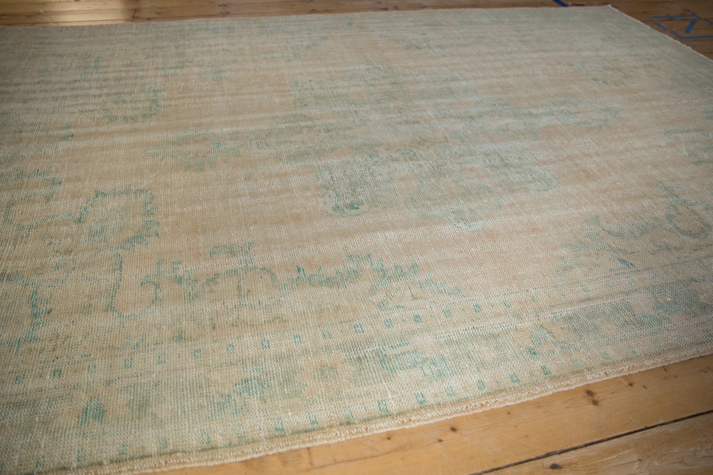 6.5x10 Vintage Distressed Oushak Carpet