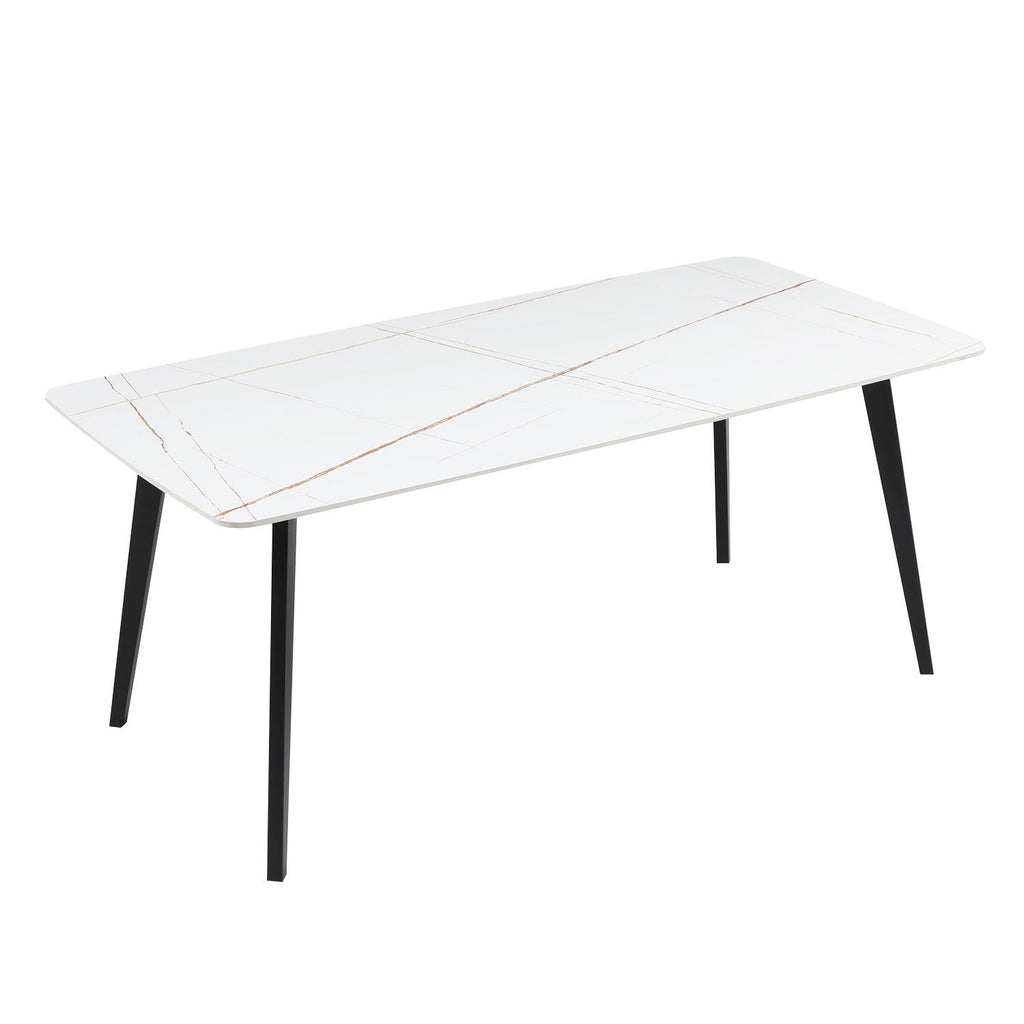 J3710 Porcelain Dining Table White 70'