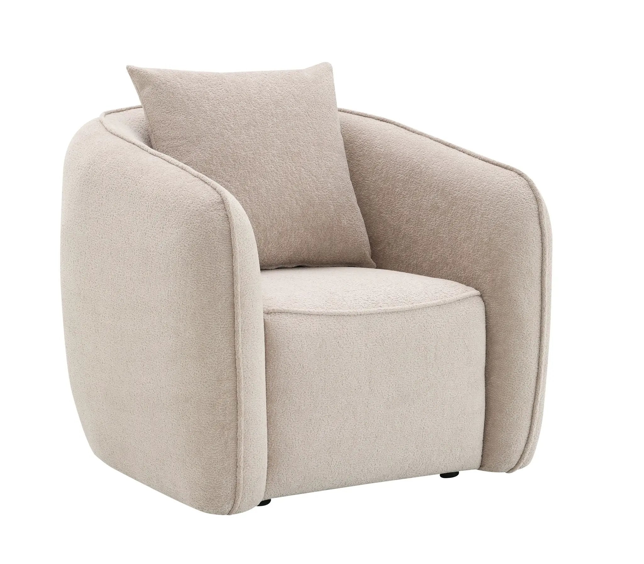Keith - Chair With 1 Matching Color Toss Pillows
