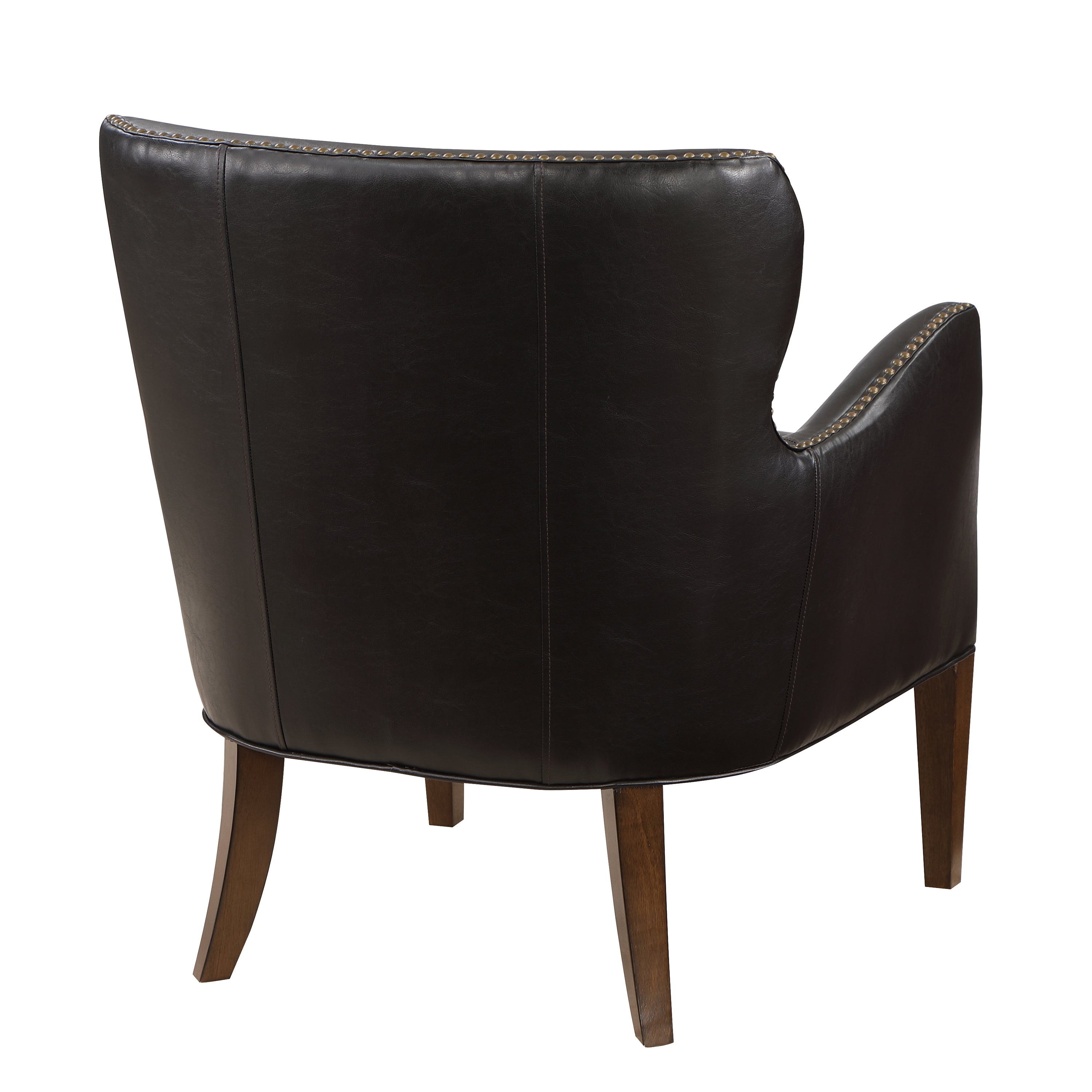 Daniela Deep Brown High Leg Slope Arm Chair