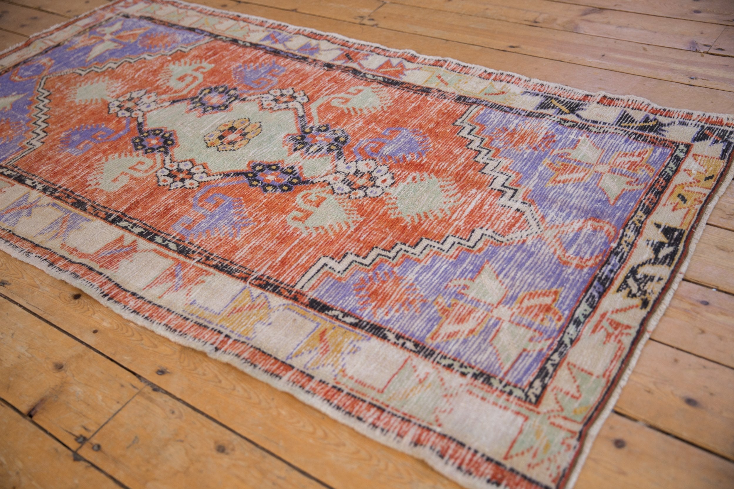 3x6 Vintage Distressed Oushak Rug Runner