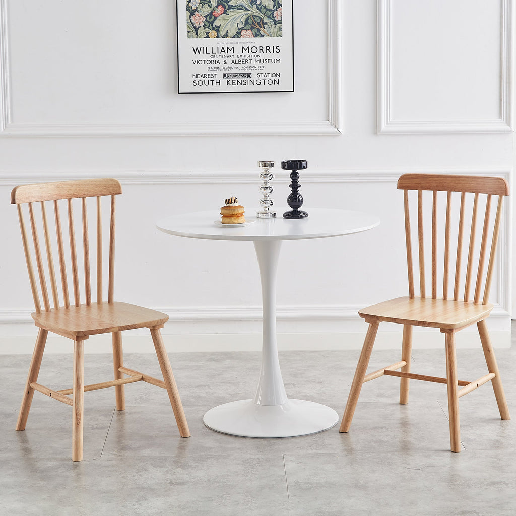 4pieces of dining chair, natural, rubber wood material, dining chair, solid wood chair, solid wood dining table chair, living room chair, simple and natural
