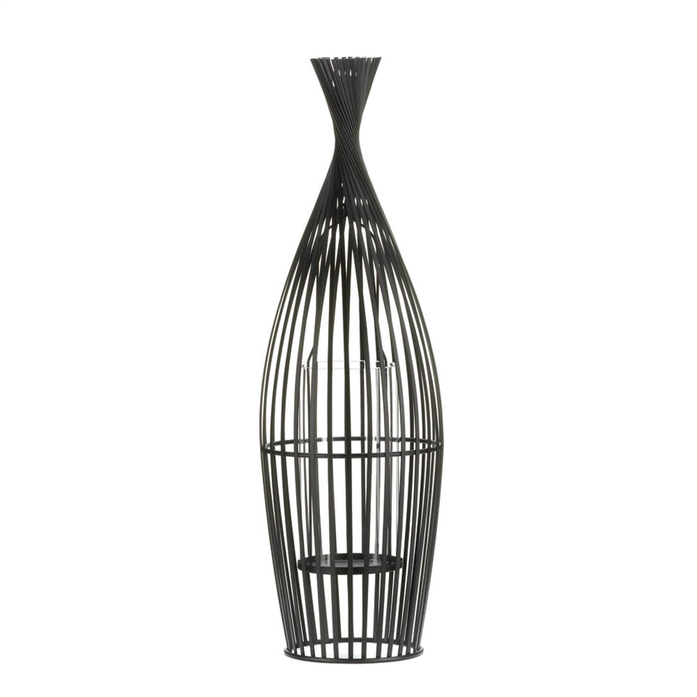 LARGE WIRE VASE CANDLEHOLDER