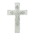 ORNATE WHITEWASHED CROSS