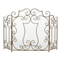 MODERN SCROLL FIREPLACE SCREEN