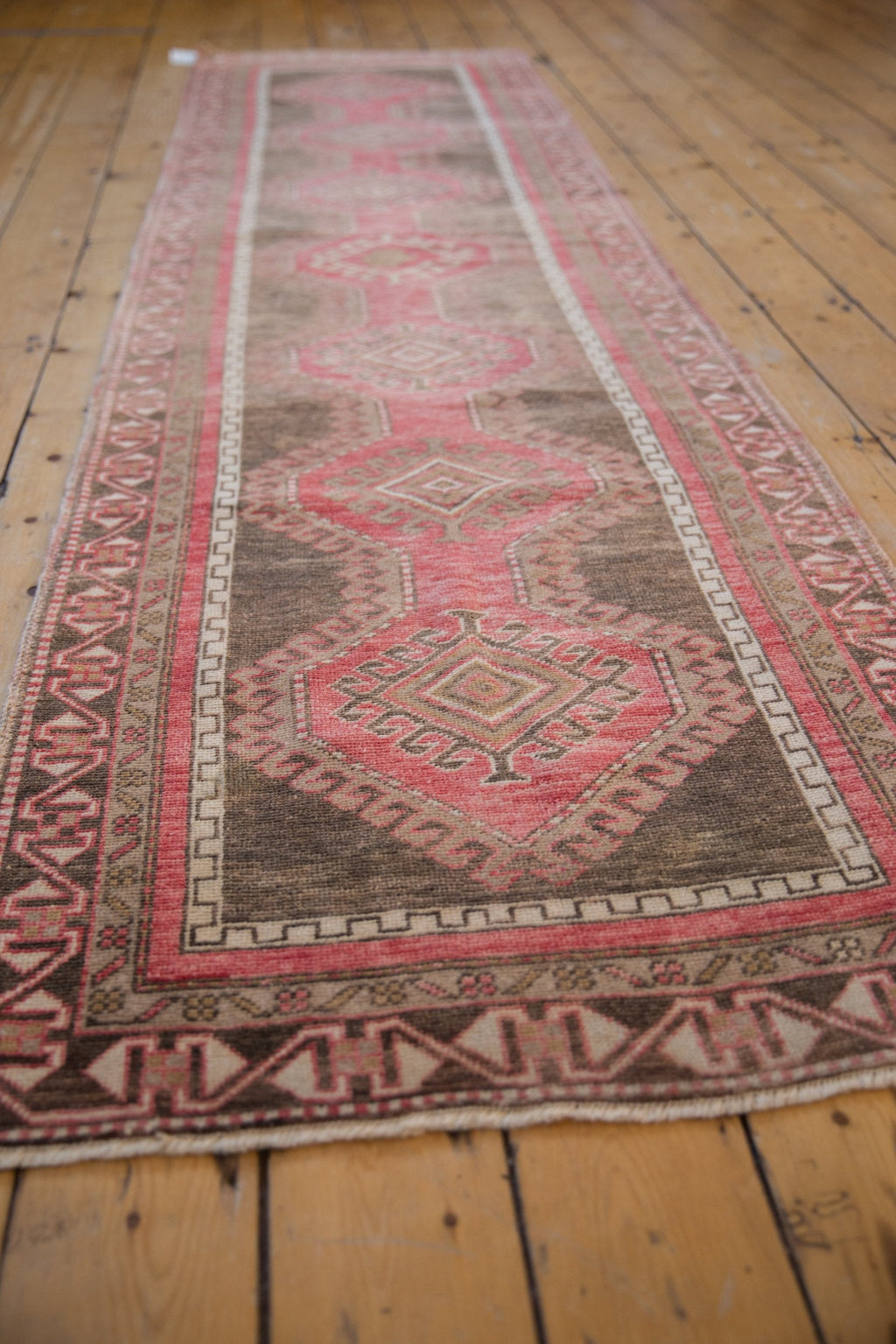 2.5x10 Vintage Distressed Oushak Rug Runner