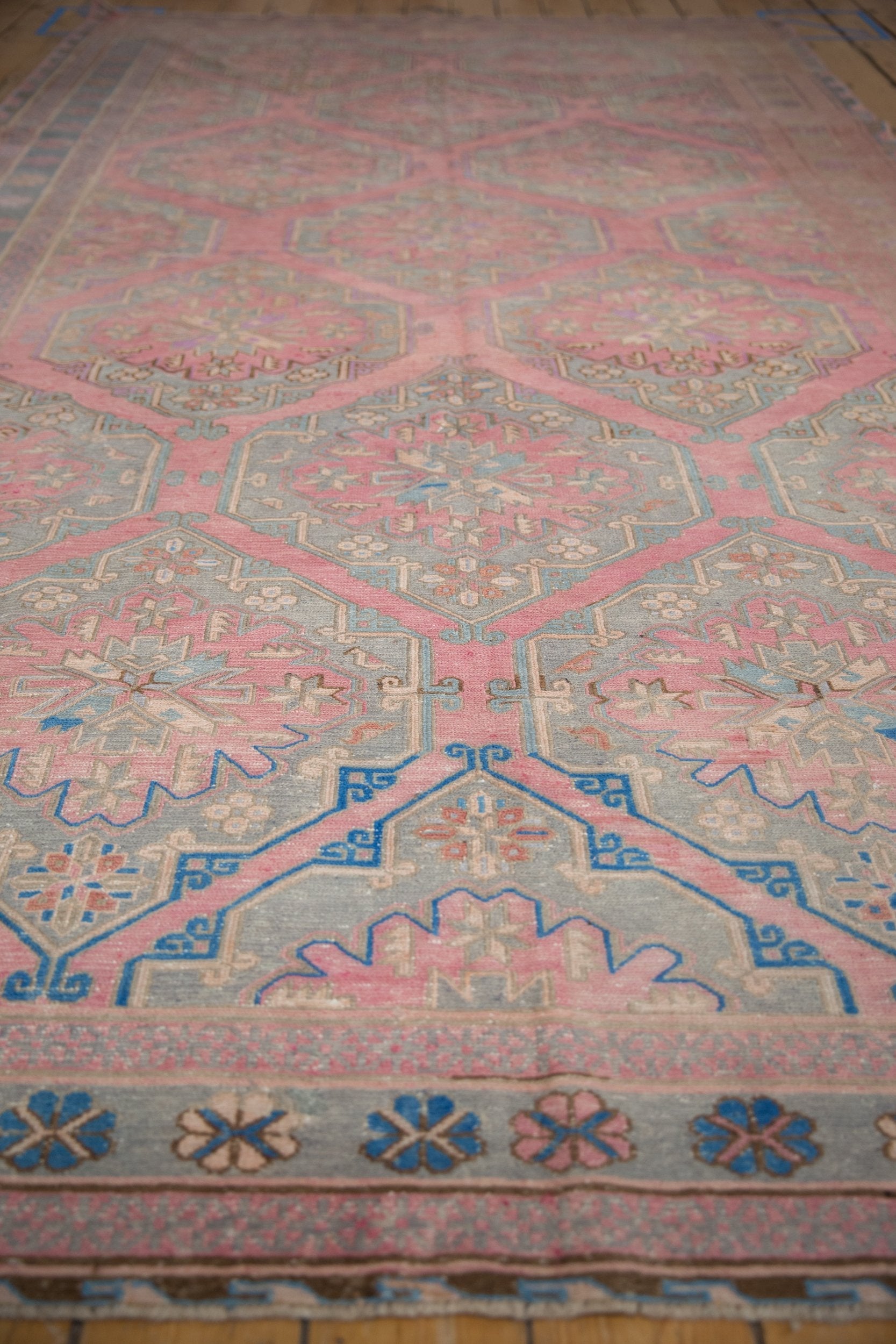 6.5x12.5 Vintage Distressed Soumac Rug Runner