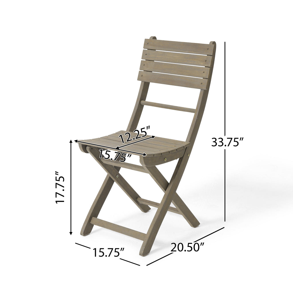 POSITANO  FOLDABLE DINING SET, GREY