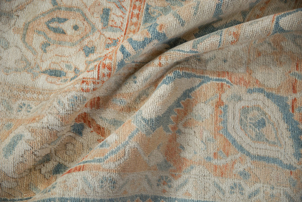 6.5x9.5 Vintage Distressed Turkish Bakhtiari Design Carpet