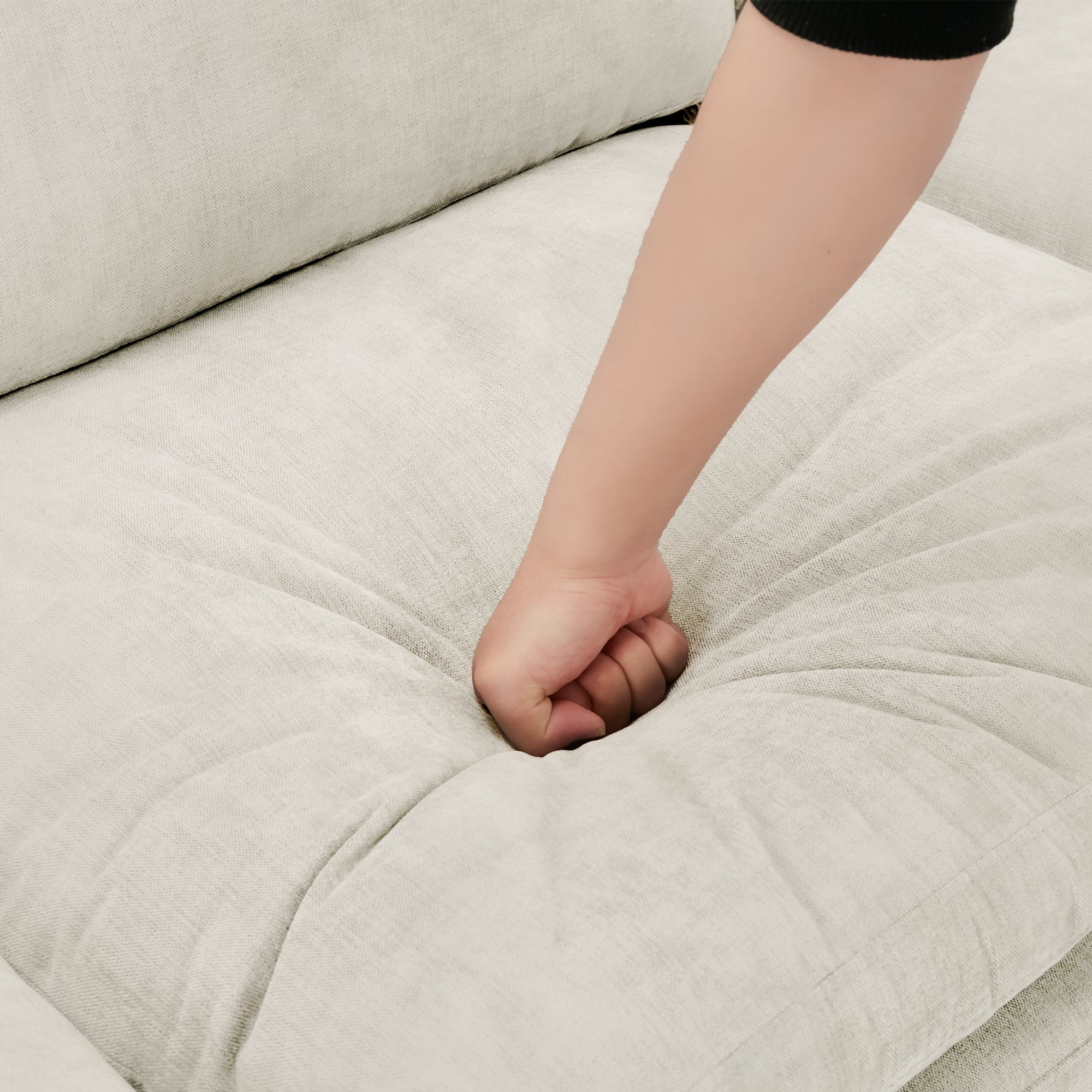 68.1' Cozy Upholstered Loveseat Sofa Oversized Comfy Comfy Cloud Sofa Double Cushion Loveseat Sofa Plush Cushion Sofa Couch for Living Room, Beige