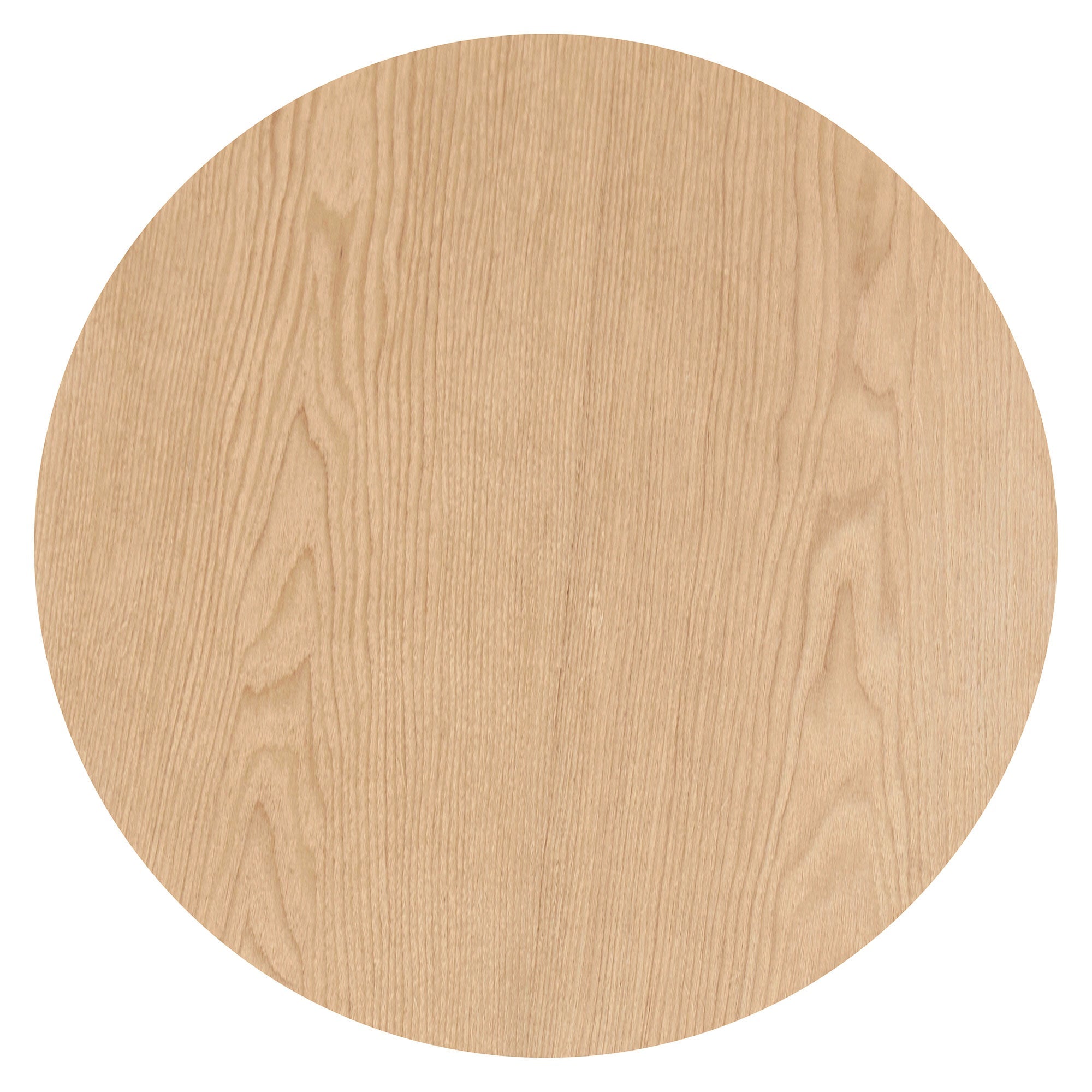 Set of 2 Round Side Table and Coffee table Circle Small Accent Table for Living Room Mid Century Circle Table Oak