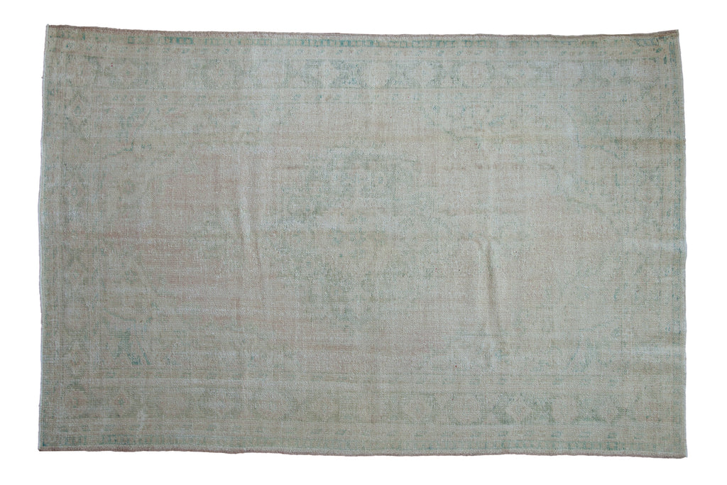 6x9.5 Vintage Distressed Oushak Carpet