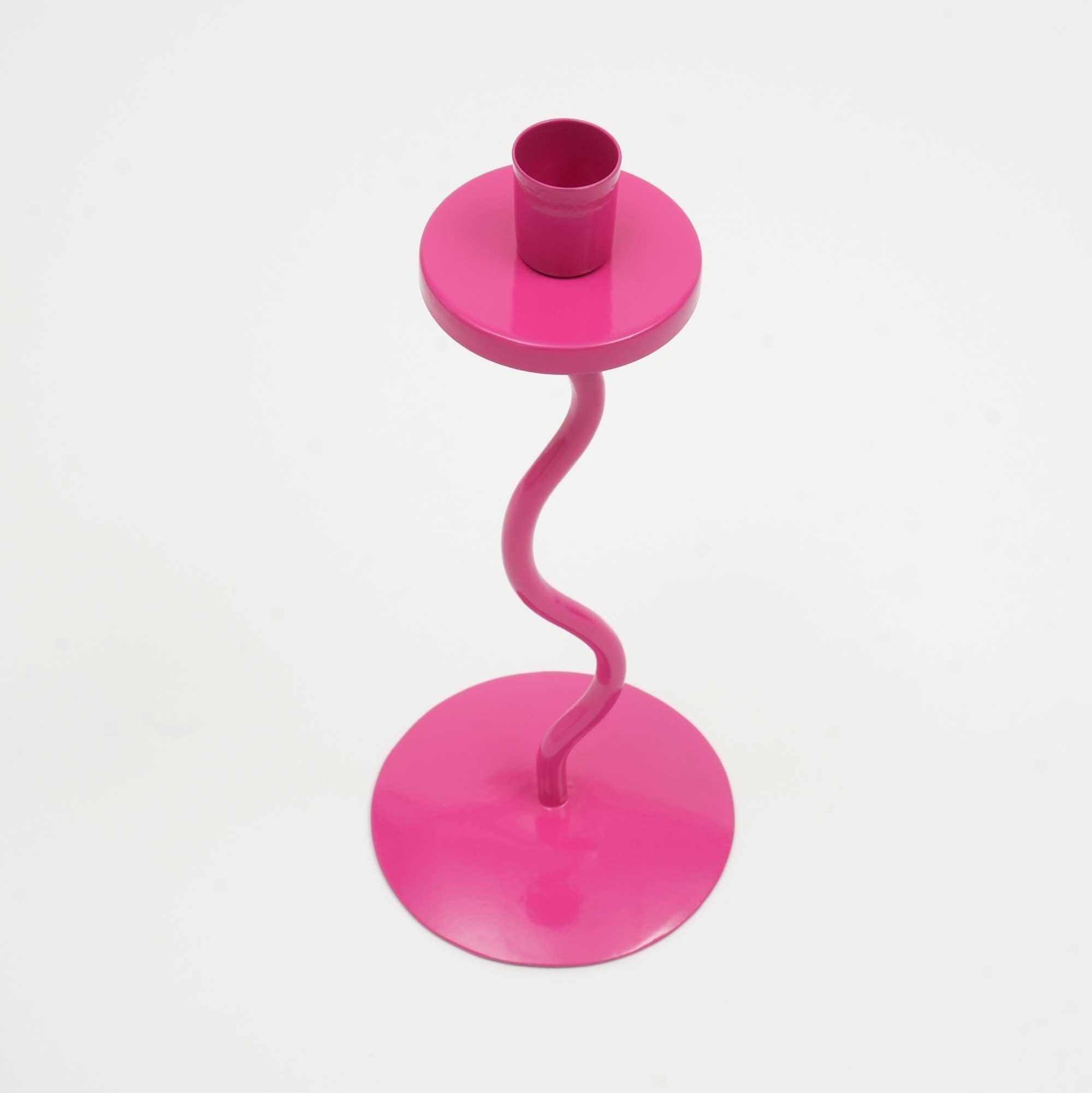 Candle Holder Groovy Glow Pink – 4x10 Inch Home Décor Accent for Elegant Ambiance