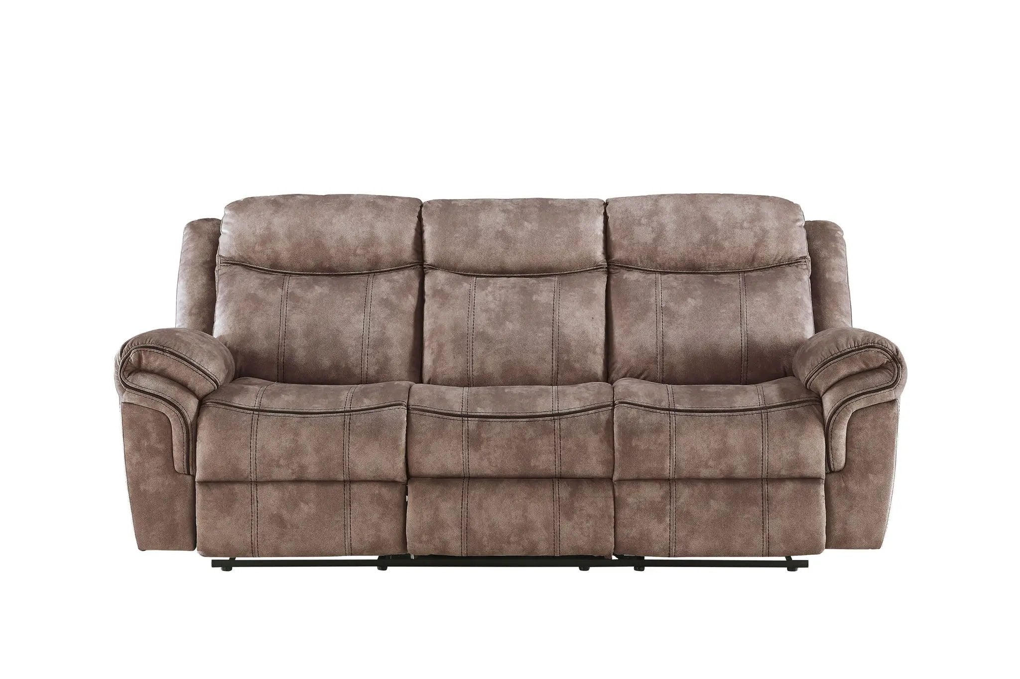 Zubaida - Two Tone Recliner Sofa With USB Port Drop Down Table