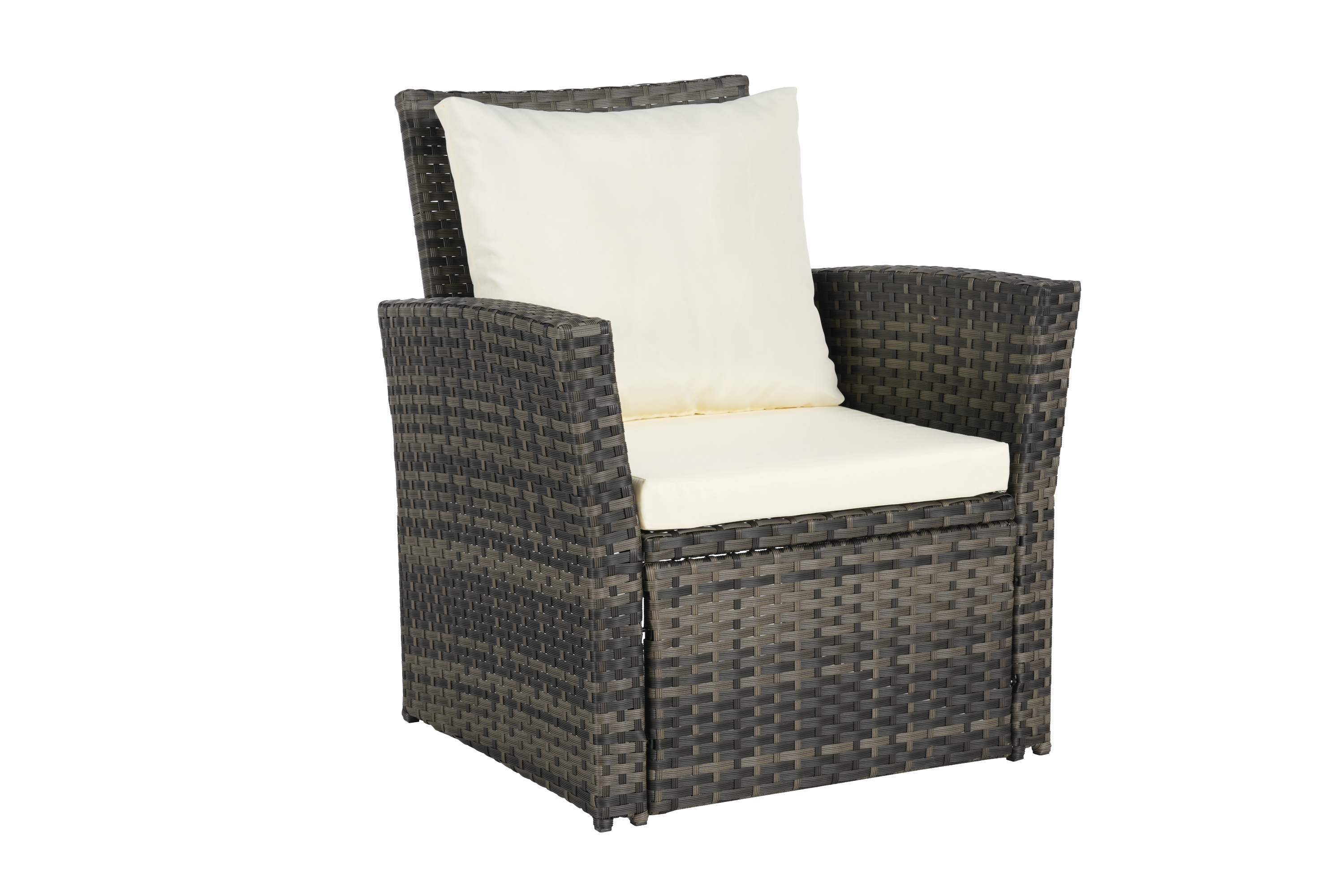 7 PCS PE/RATTAN OUTDOOR FURNITURE SET PATIO FURNITURE SET 9 SEATER