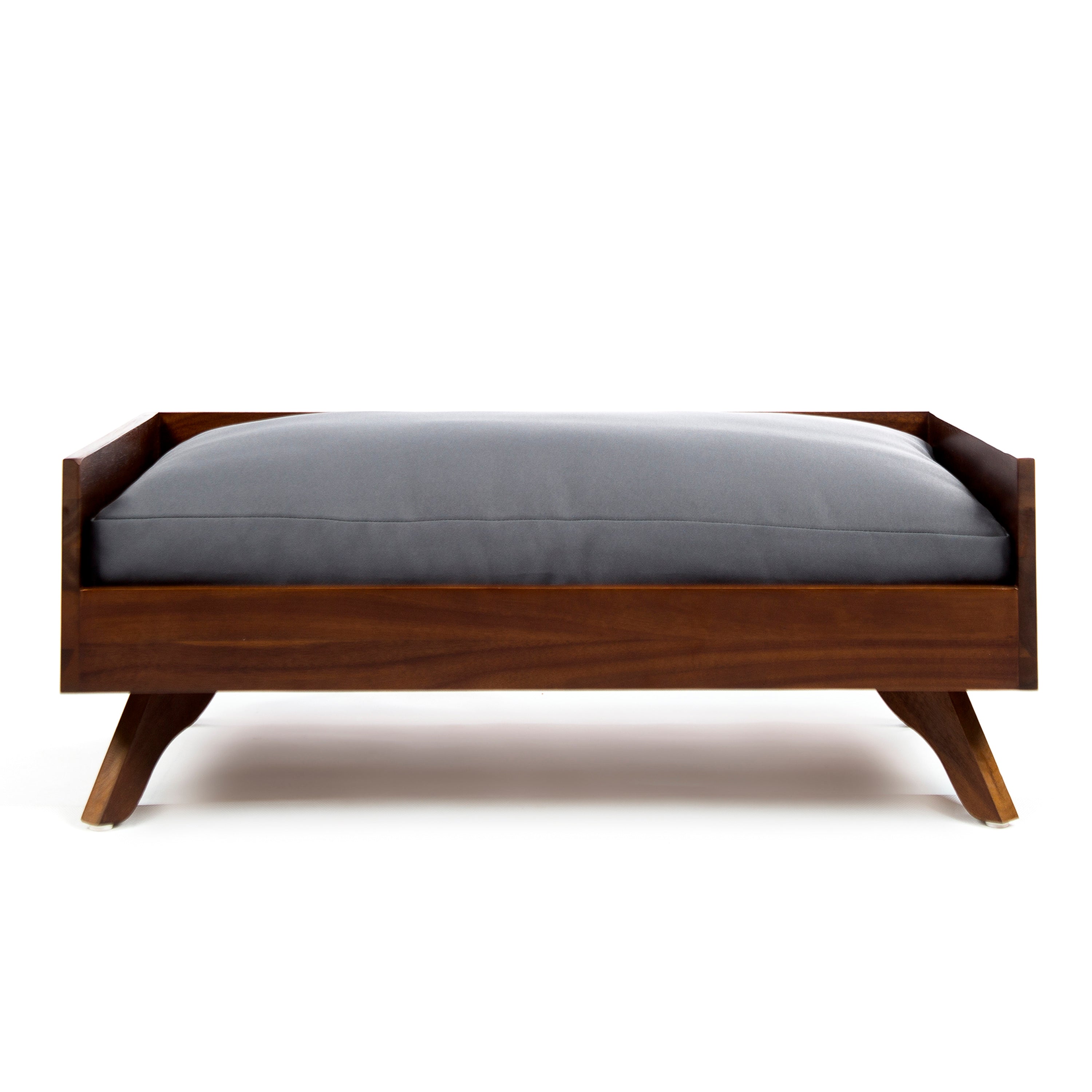 Acacia Wood Dog Bed with High-quality Mattress