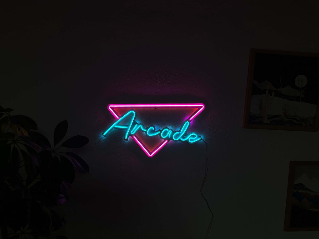 Arcade Neon Metal Sign