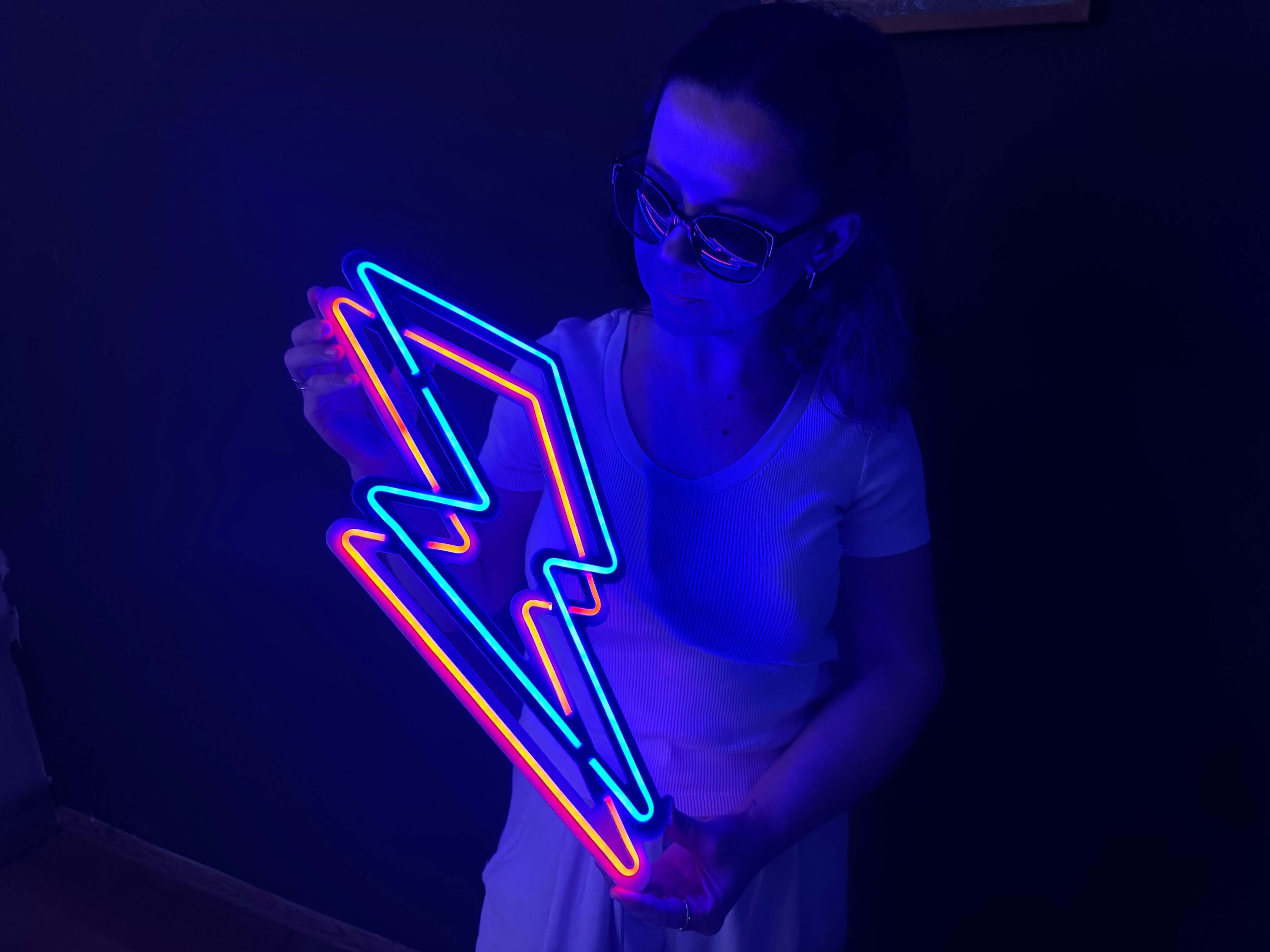 Flash Neon Metal Sign