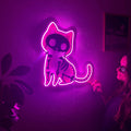 Cat X Ray Neon Metal Sign