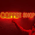 Coffee Shop Neon Metal Sign