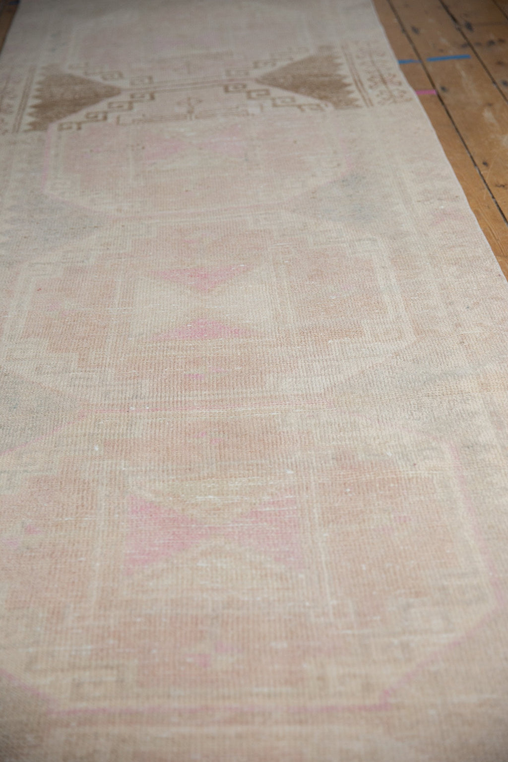 3.5x11.5 Vintage Distressed Oushak Rug Runner