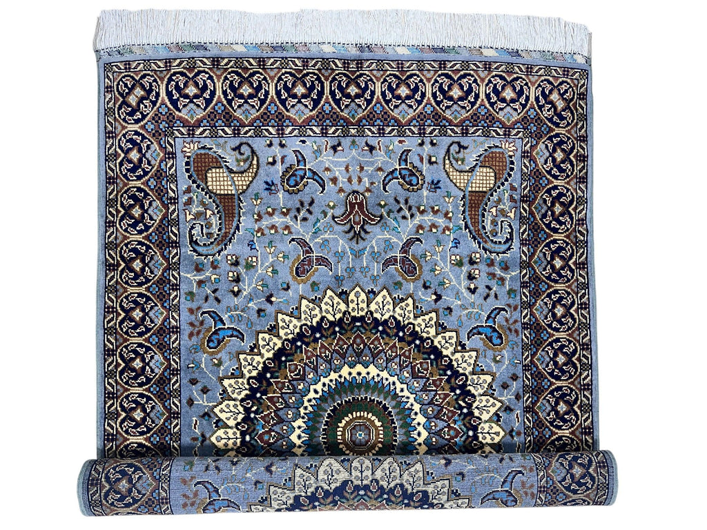 Hand-Knotted Parak Rug – Gray, 40” x 60” | Afghan Wool Rug