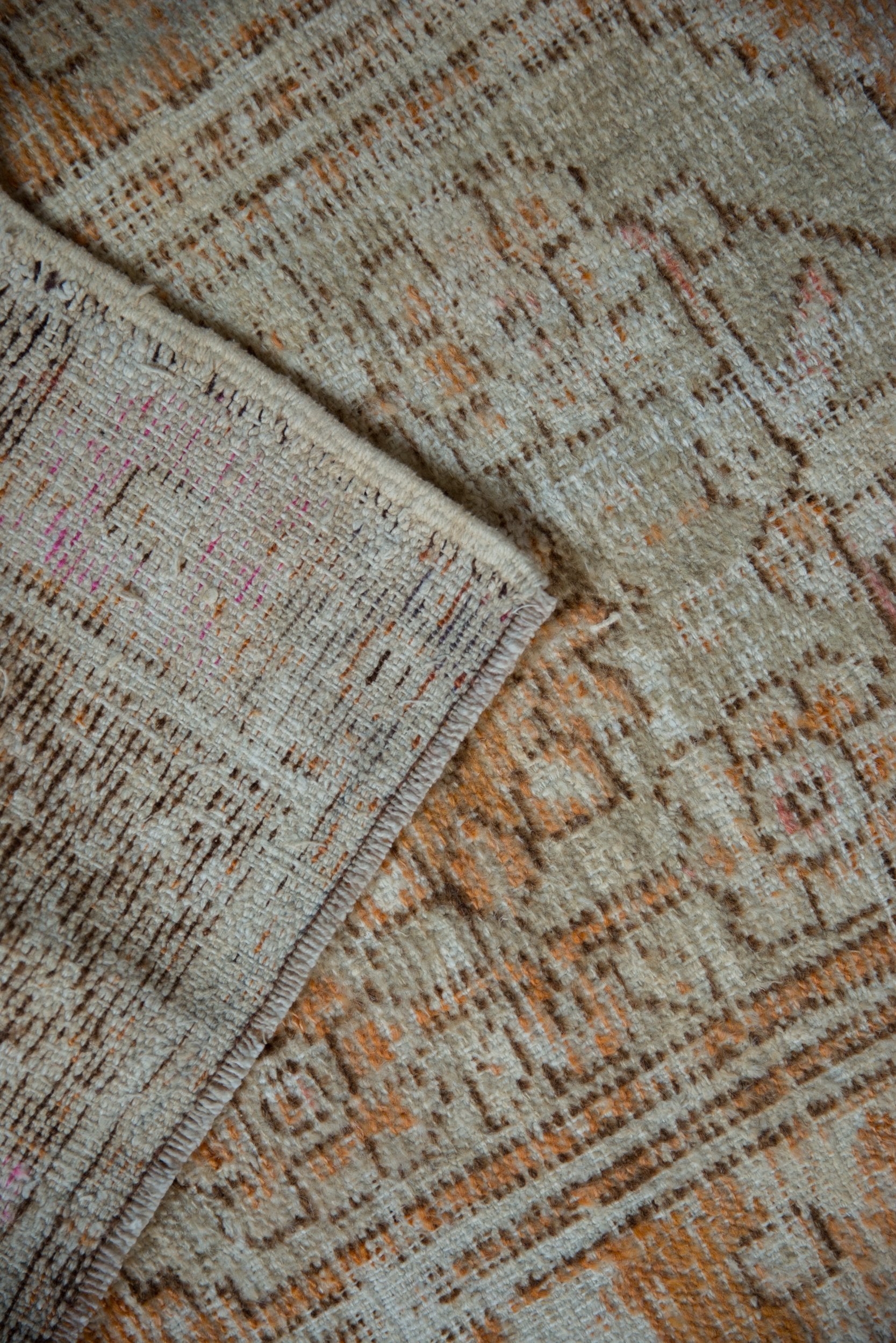 2.5x4 Vintage Distressed Oushak Rug