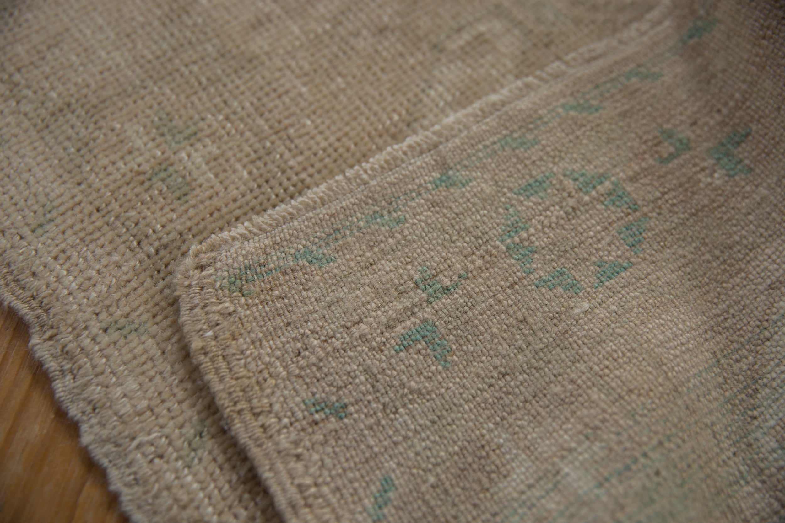 1.5x3 Vintage Distressed Oushak Rug Mat
