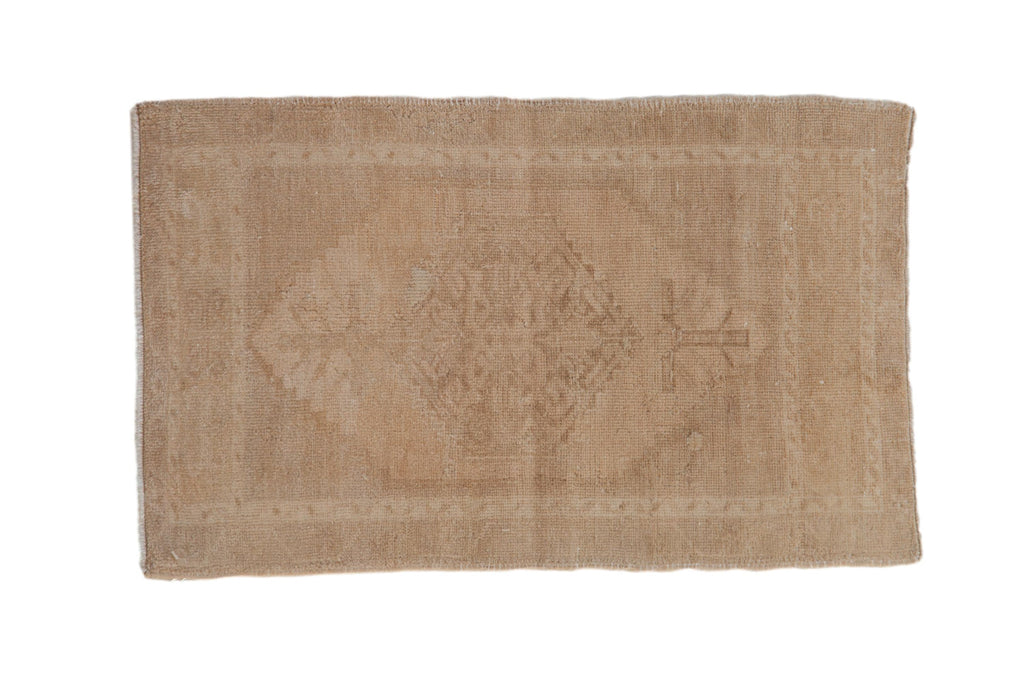 1.5x3 Vintage Distressed Oushak Rug Mat