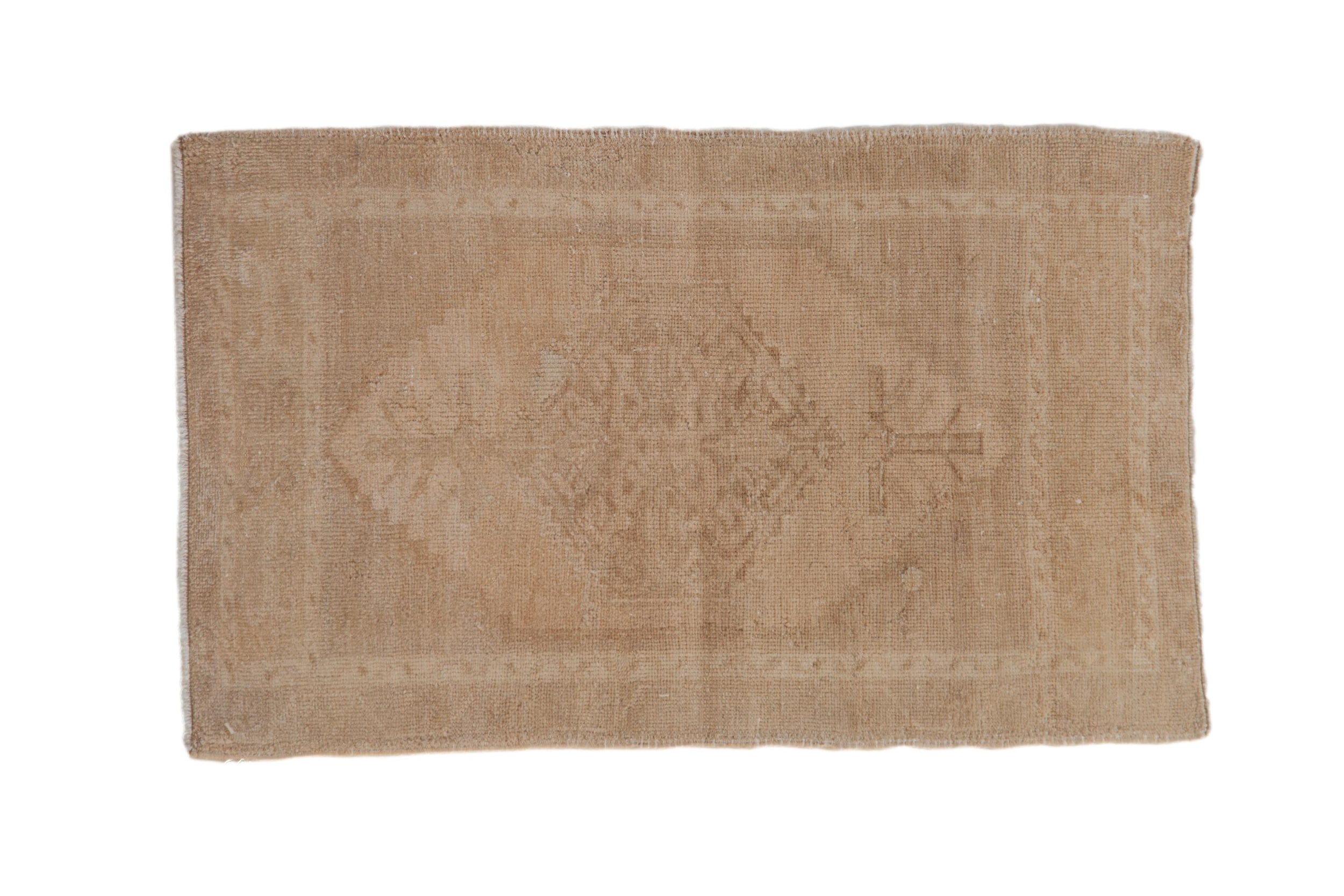 1.5x3 Vintage Distressed Oushak Rug Mat